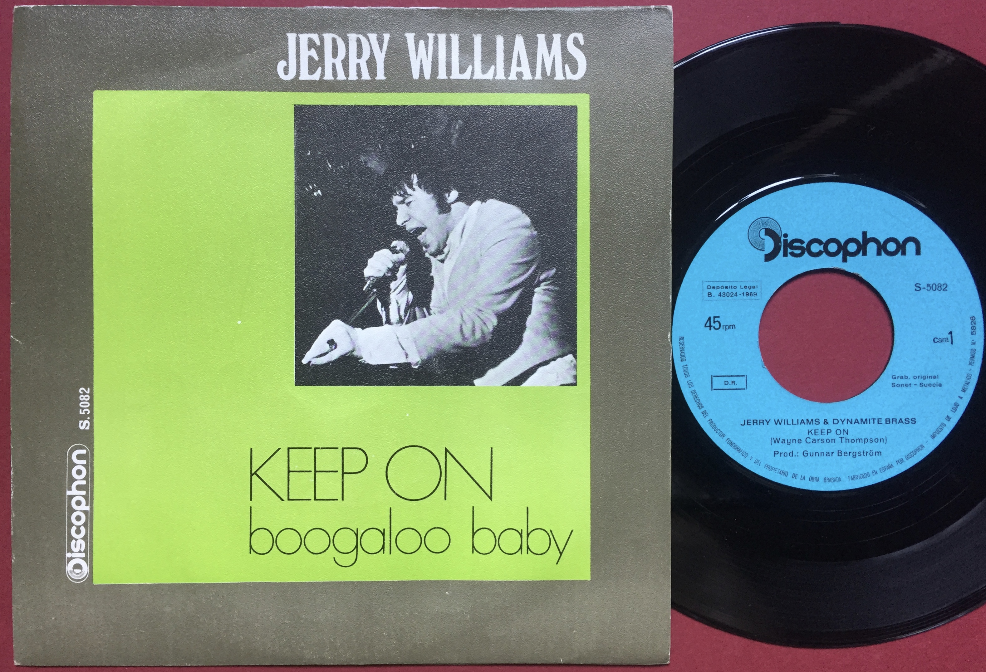 JERRY WILLIAMS - Keep on SPANISH PS 1968