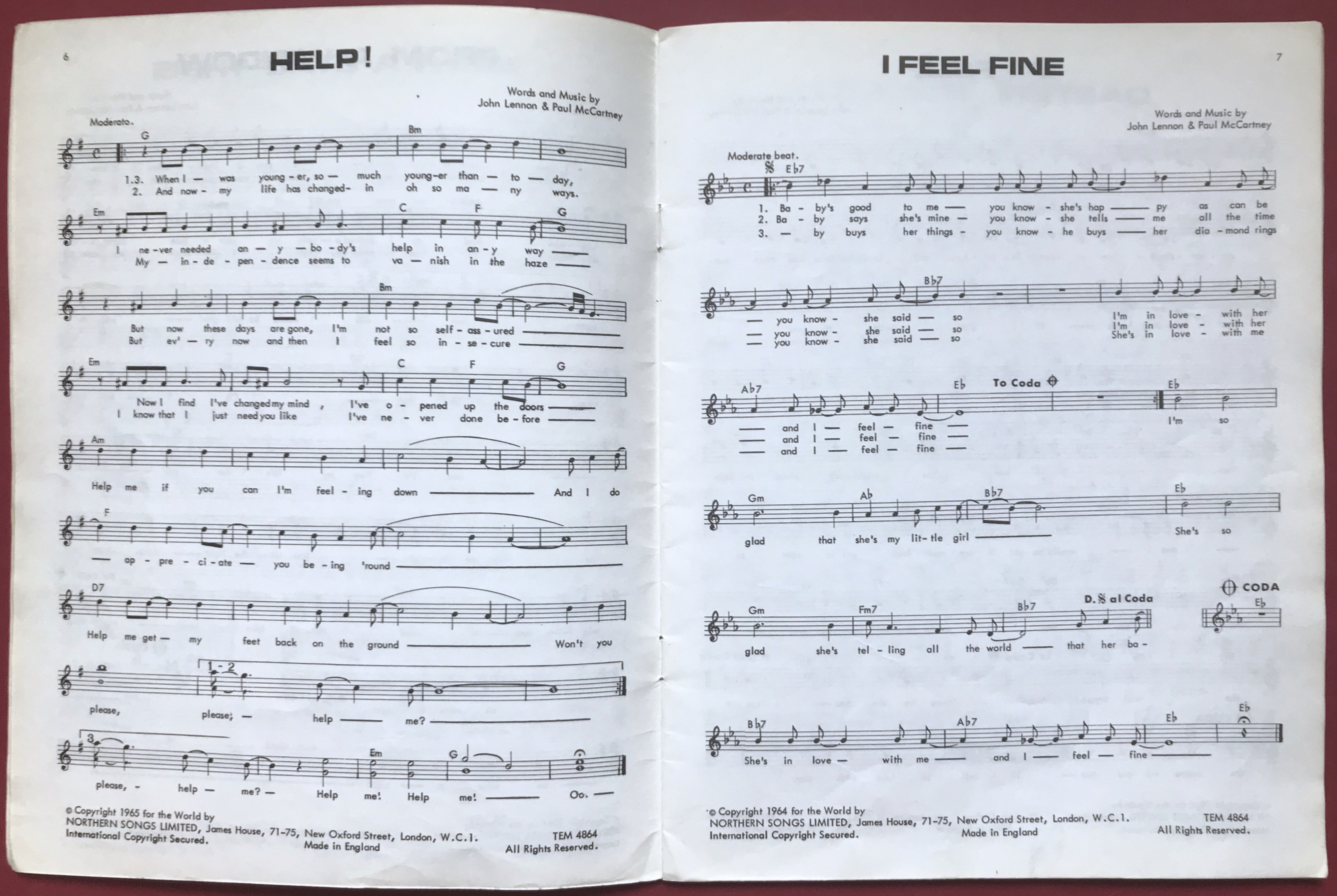 BEATLES - Twenty easy play hits Book 2 Nothäfte album - 5