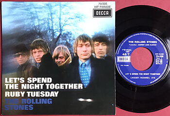 ROLLING STONES - Let´s spend the night together France "buttons" PS 1967