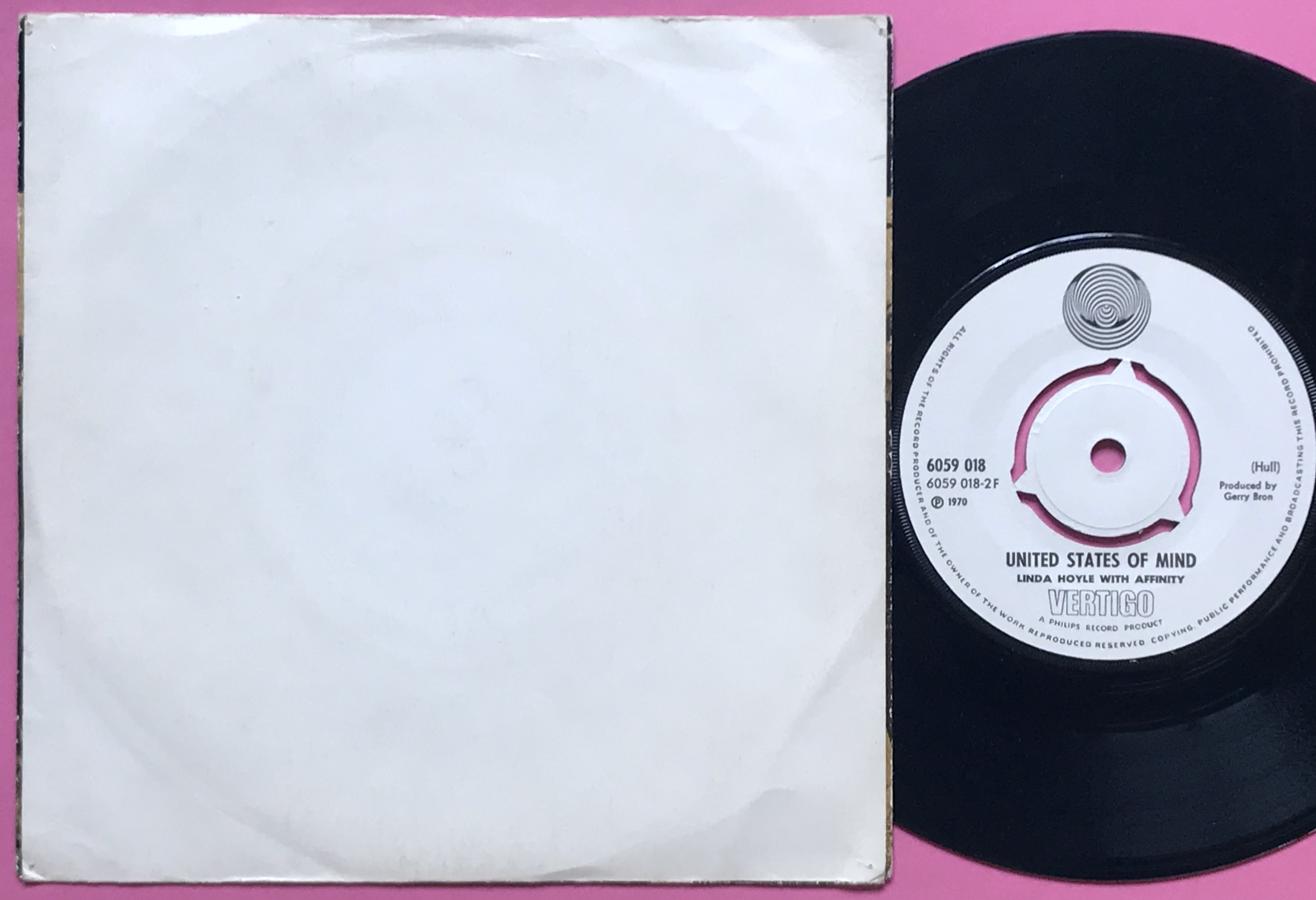 LINDA HOYLE with AFFINITY - Eli´s coming Norsk PS 1971 - 2