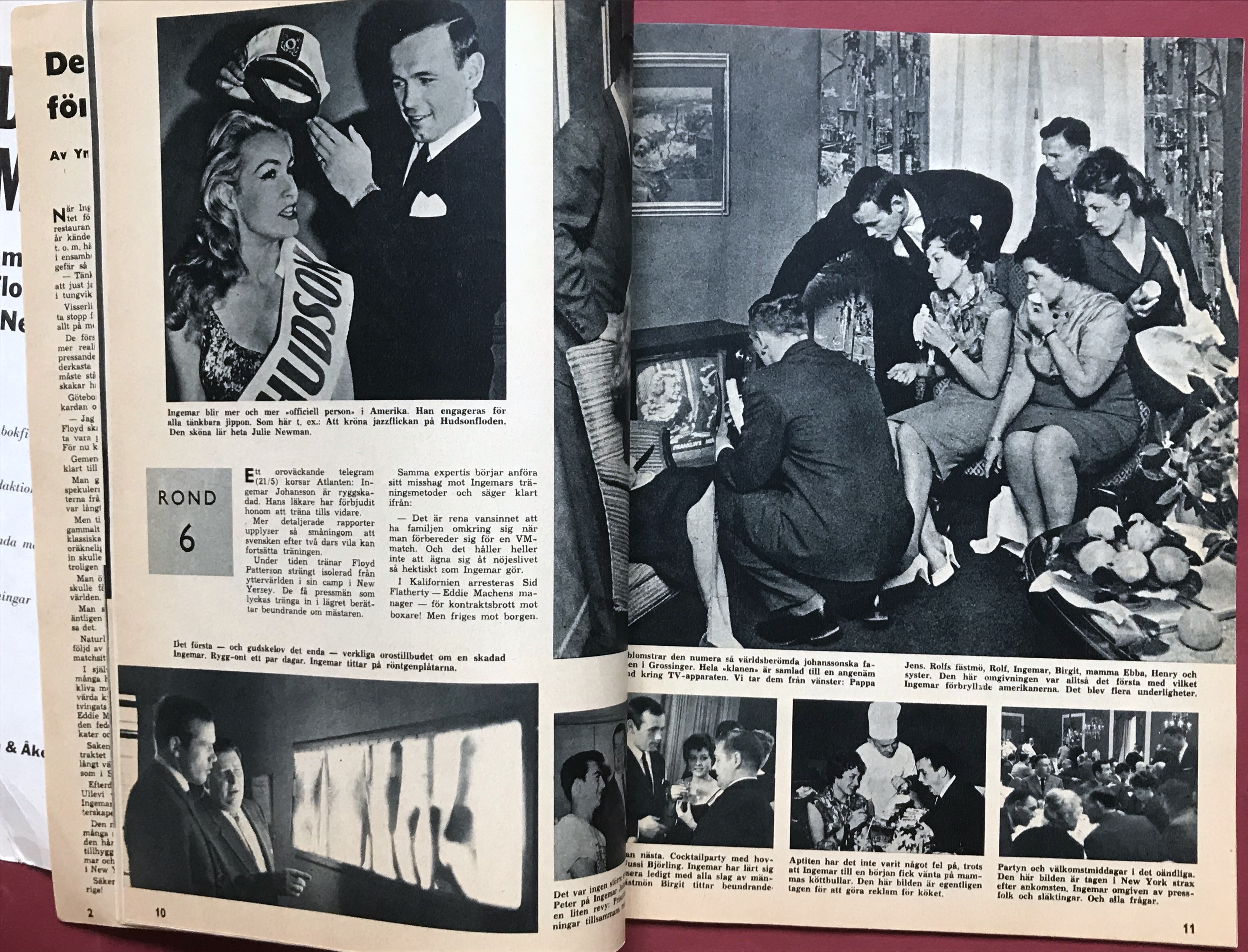 INGO JOHANSSON - FLOYD PATTERSON - The Great Match Bookfilm Album 1959 - 4