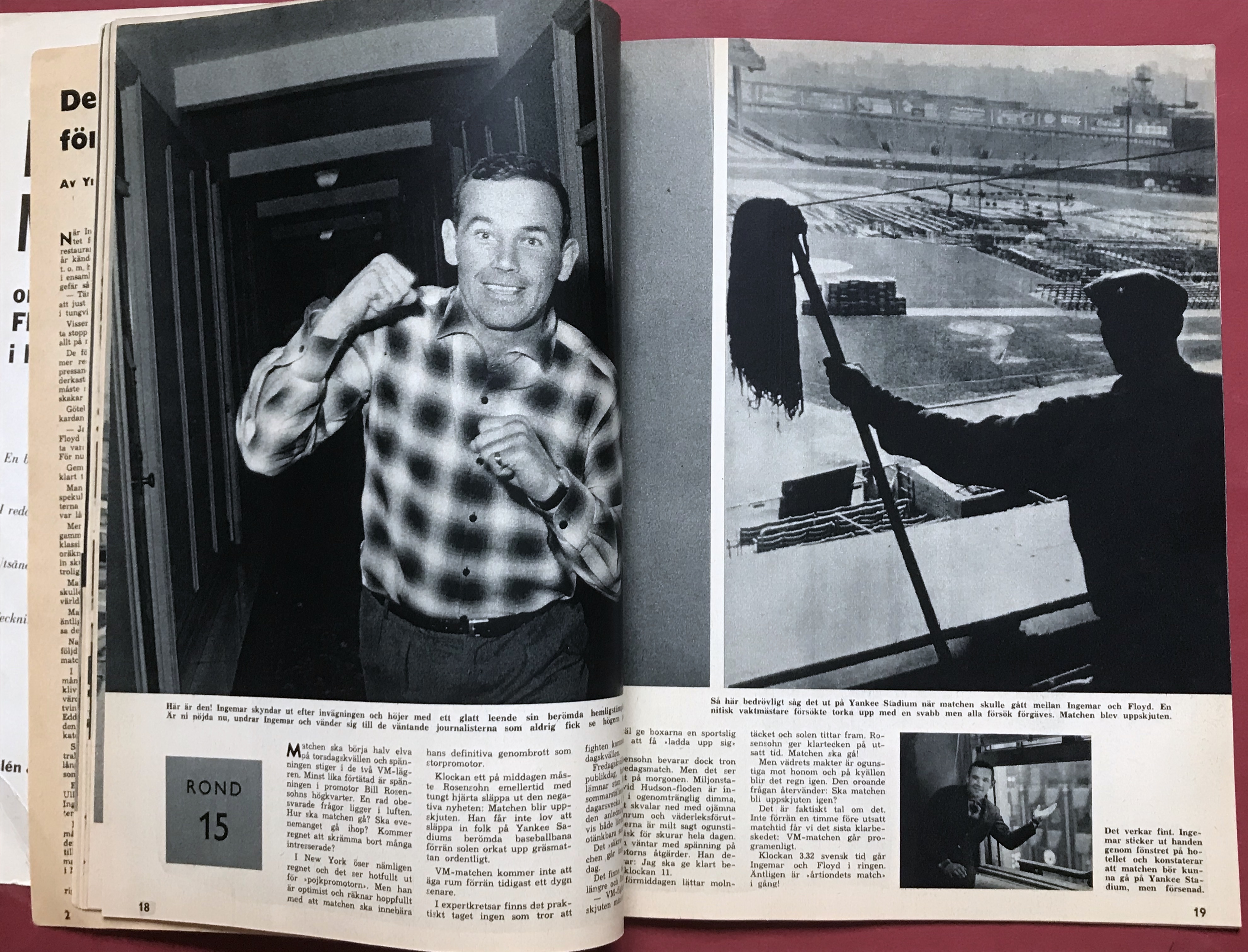 INGO JOHANSSON - FLOYD PATTERSON - The Great Match Bookfilm Album 1959 - 5