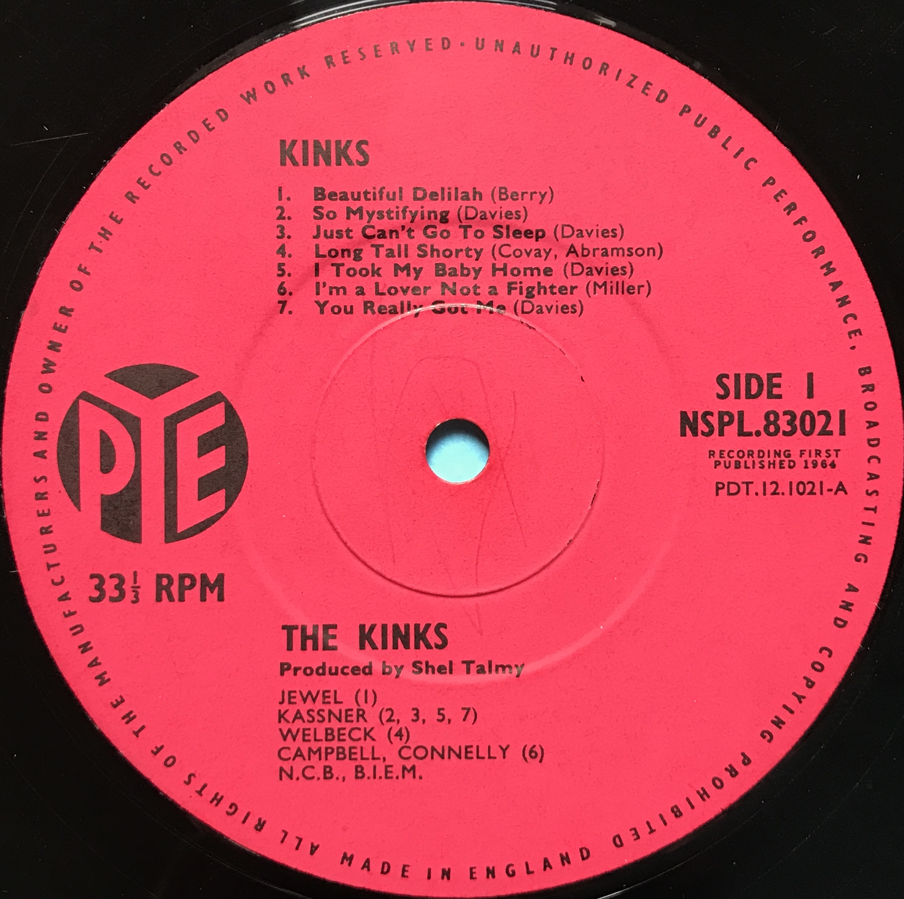 KINKS - "same" UK-orig Stereo LP 1964 - 3