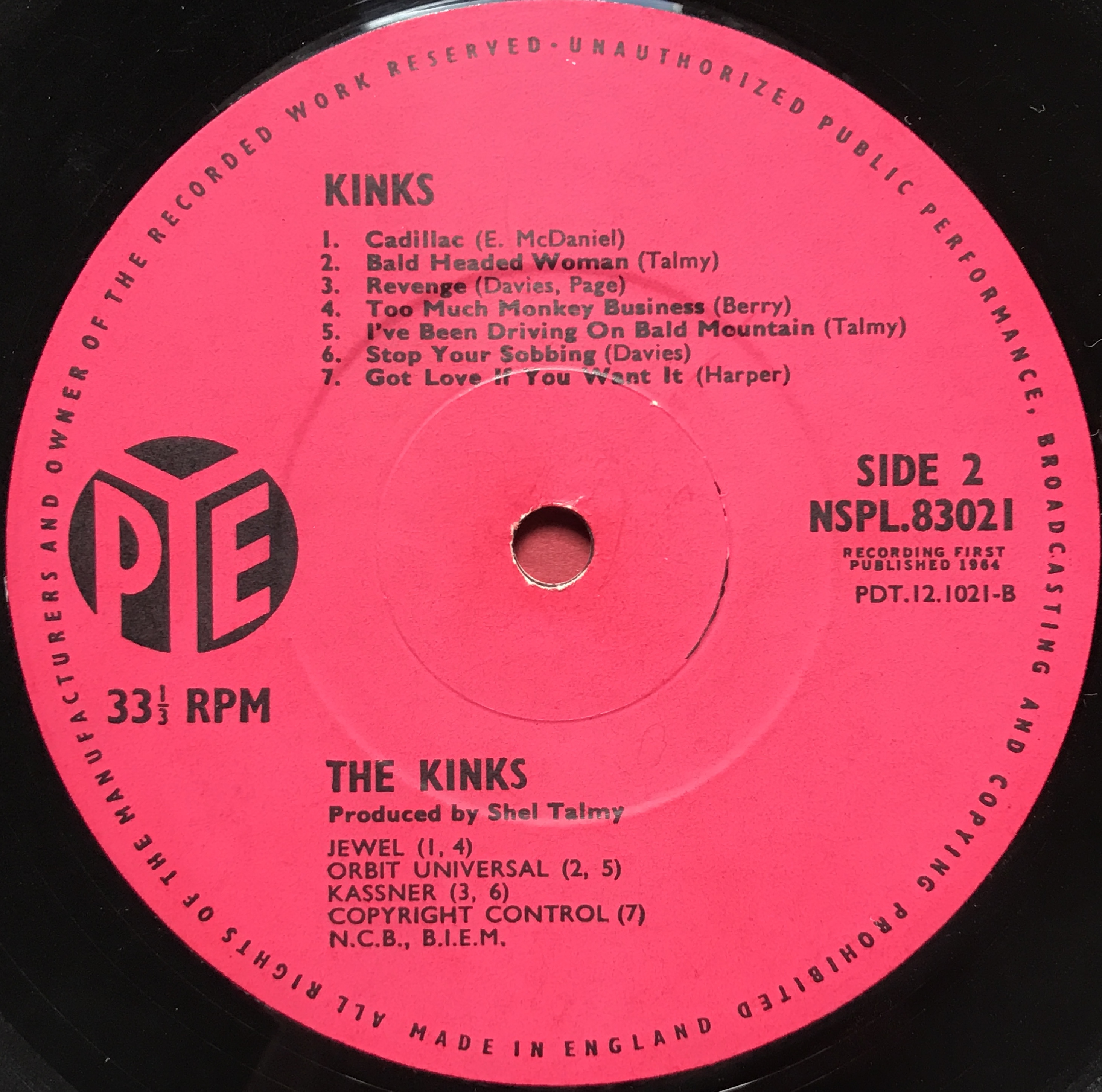 KINKS - "same" UK-orig Stereo LP 1964 - 4