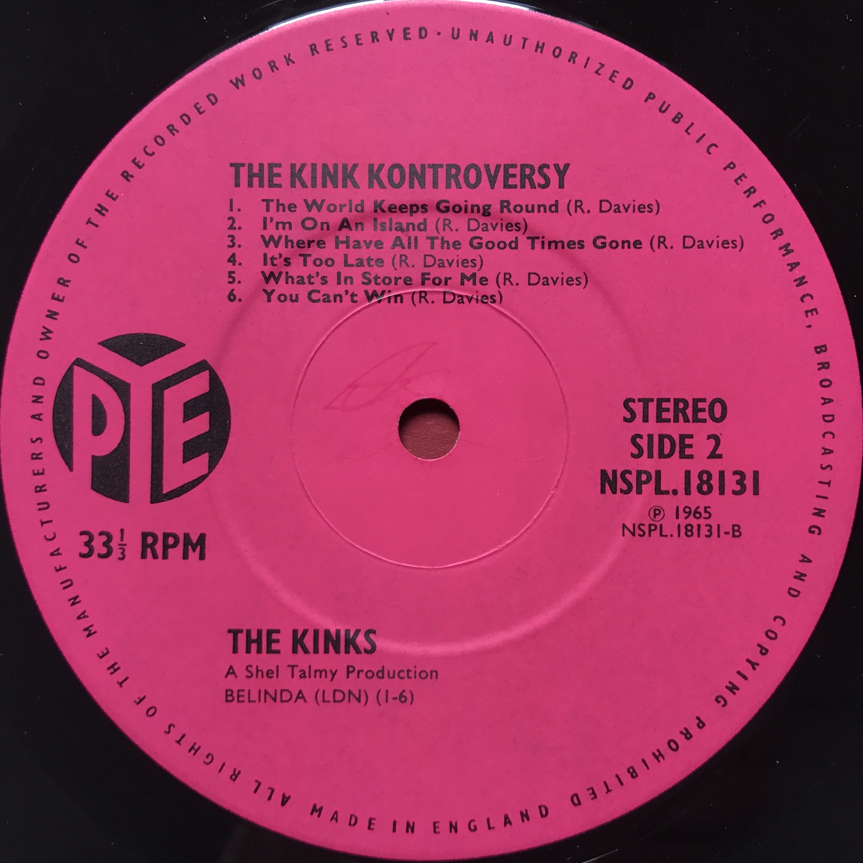 KINKS - Kink kontroversy UK-orig Stereo Export LP 1965 - 4