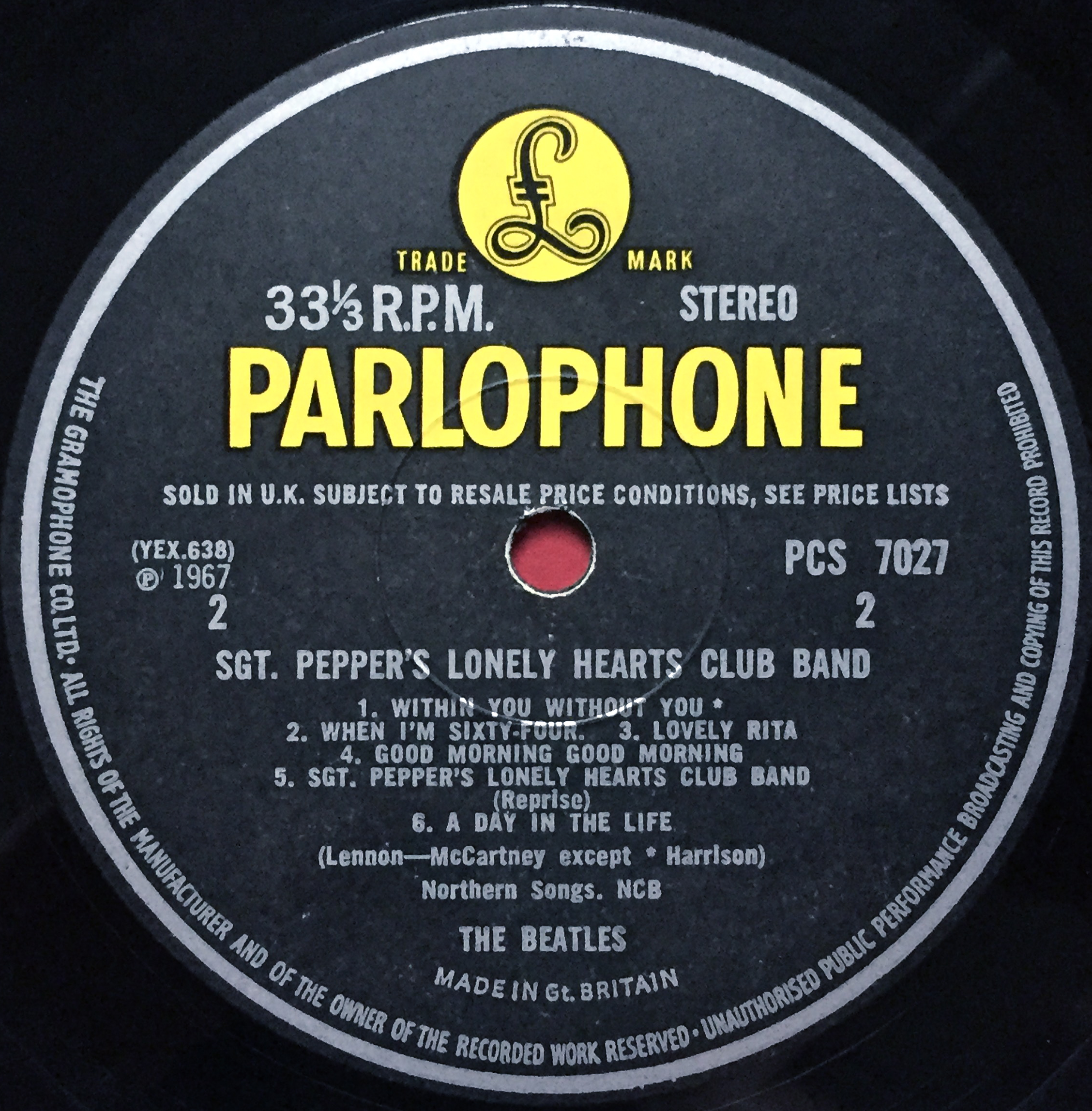 BEATLES - Sgt Peppers "EXTRA DOT" UK-orig stereo LP 1967  - 6