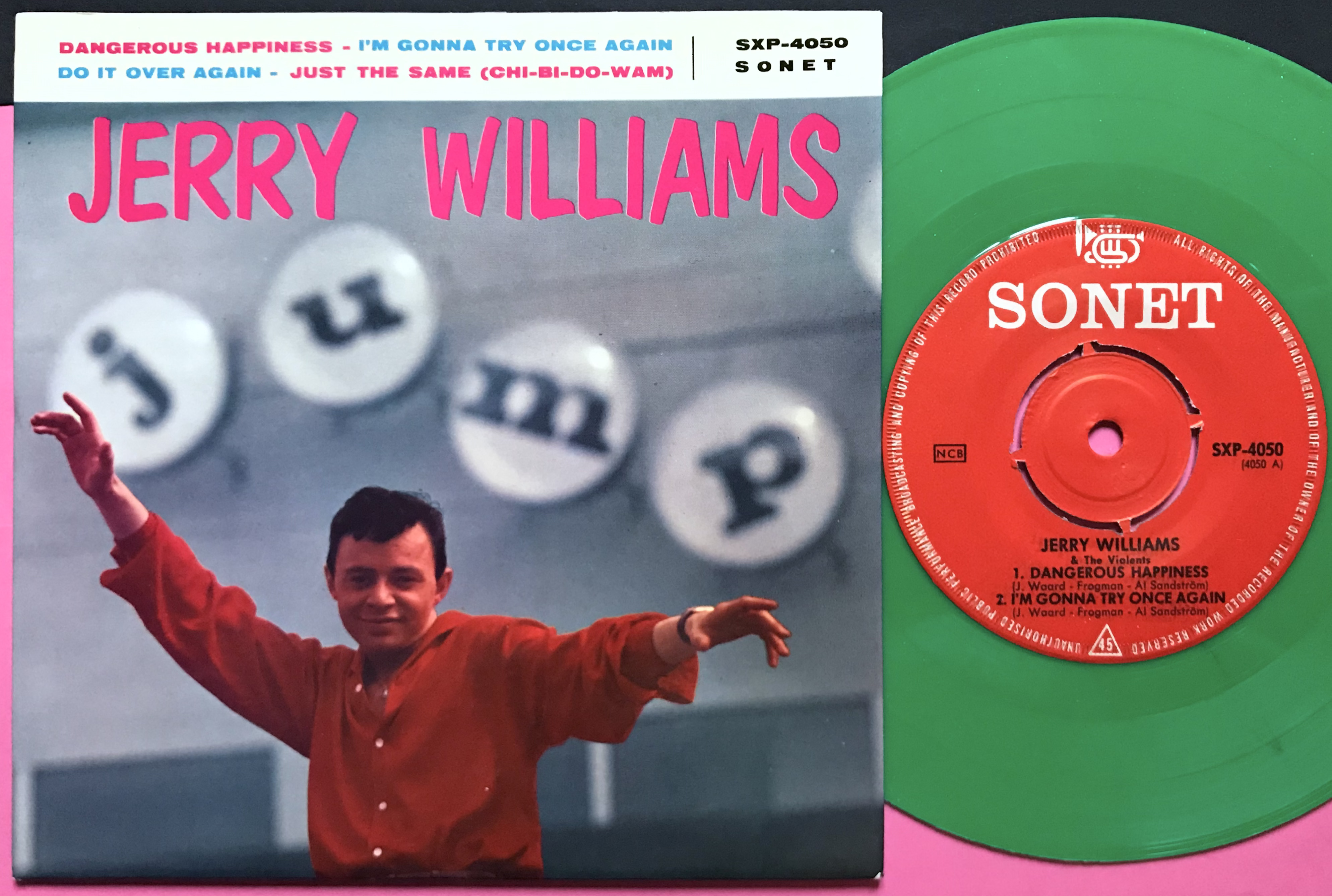 JERRY WILLIAMS - Dangerous happiness +3 Swe EP 1964