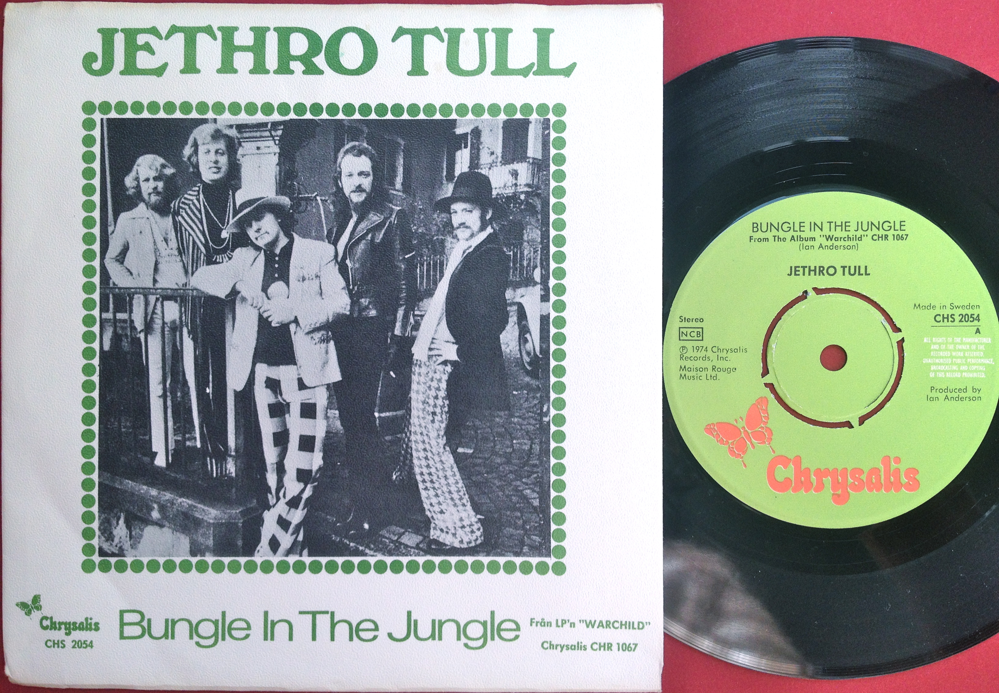 JETHRO TULL - Bungle in the jungle Swe PS 1972