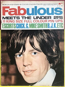 FABULOUS - 4:e Juli 1964 ROLLING STONES / Mick omslag