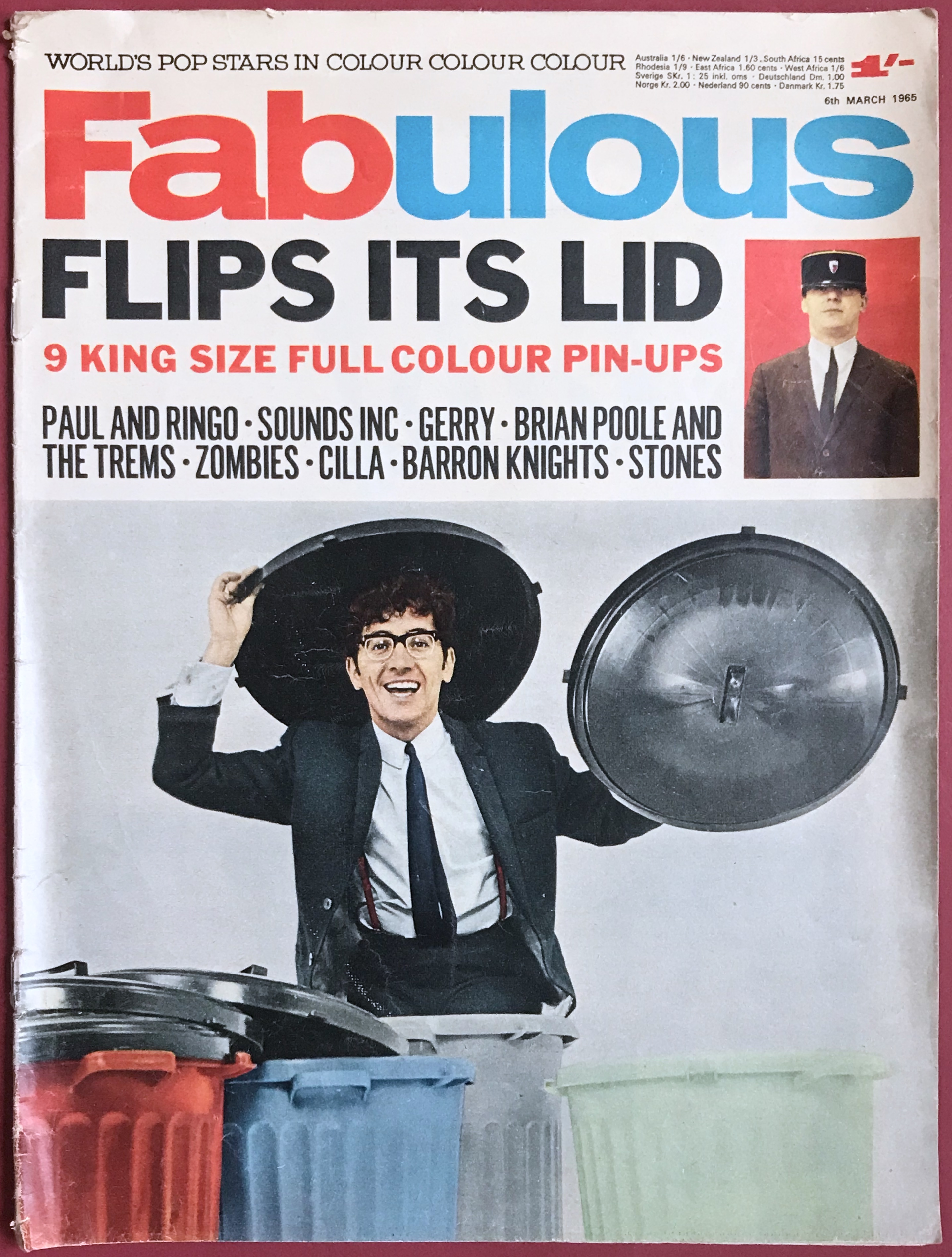 FABULOUS - 6:e mars 1965 FREDDIE & DREAMERS omslag