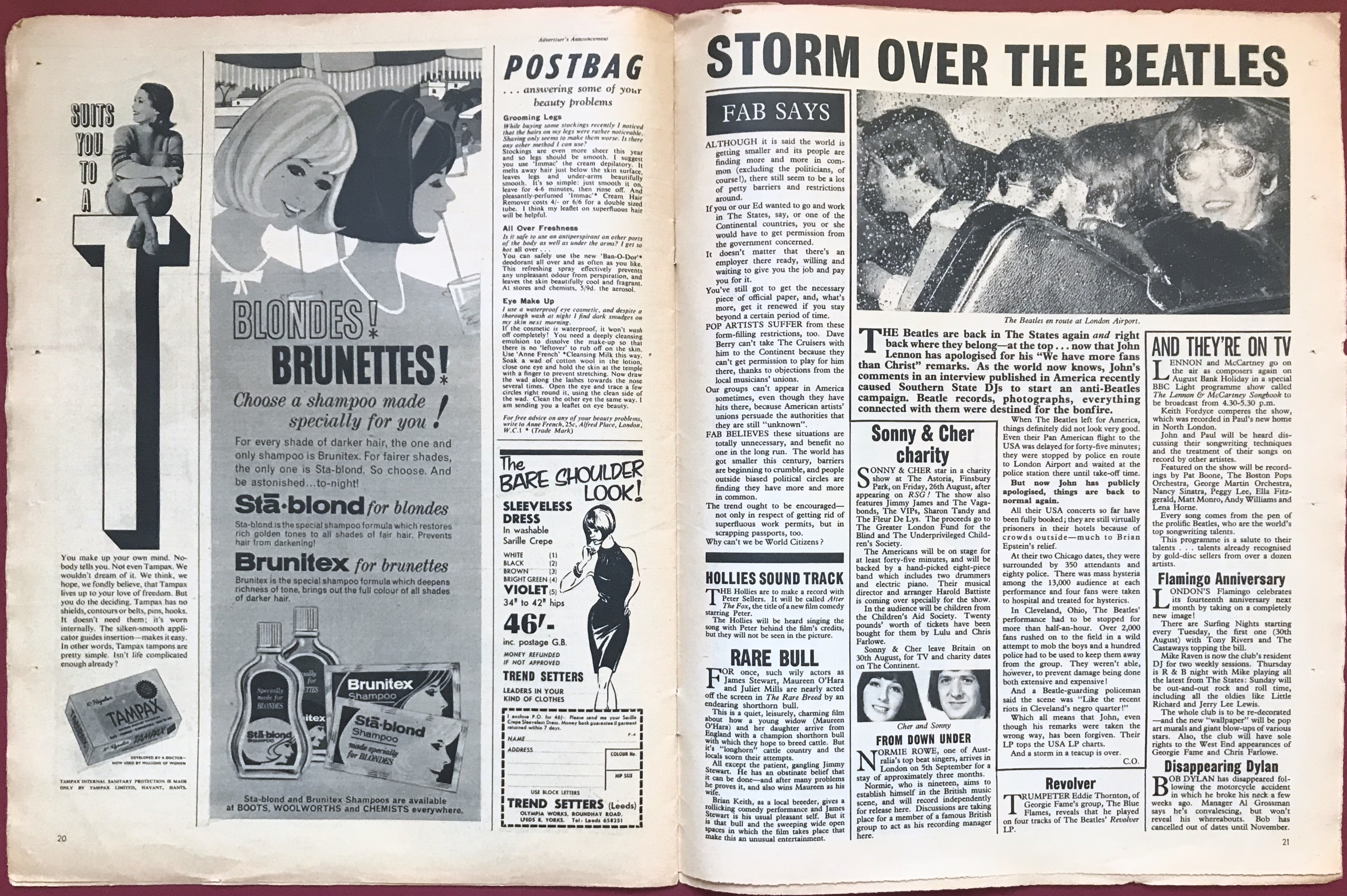 FABULOUS 208 - 27th Aug 1966 Scott Walker cover - 8