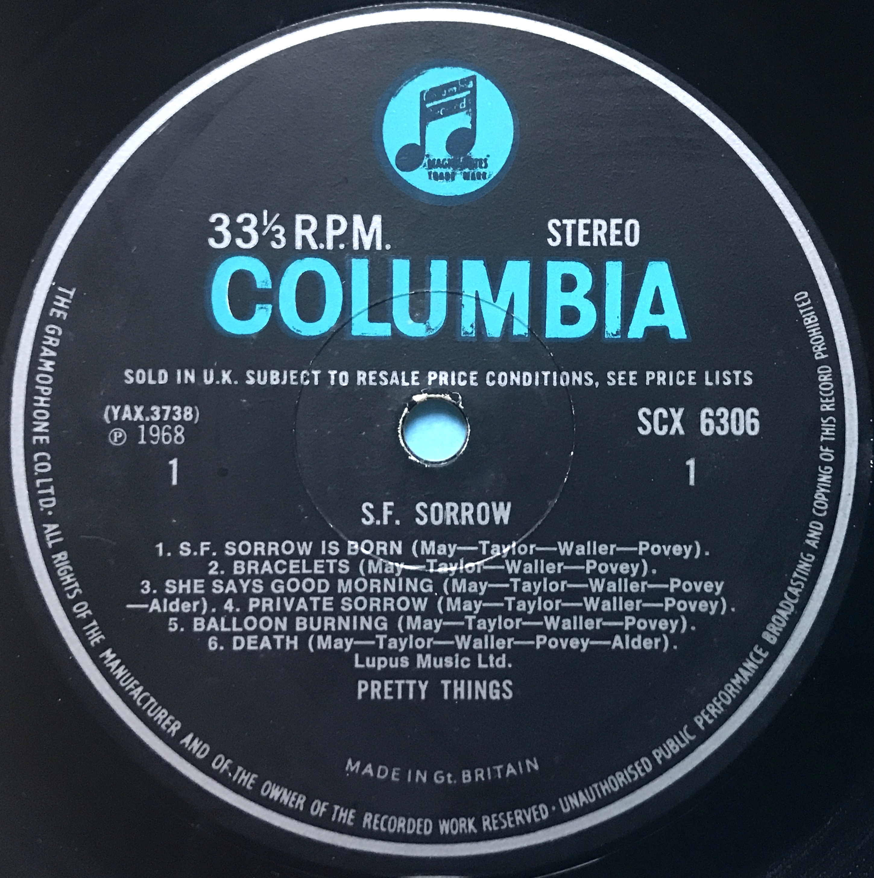 PRETTY THINGS - S.F. Sorrow UK-orig stereo LP 1968 - 4