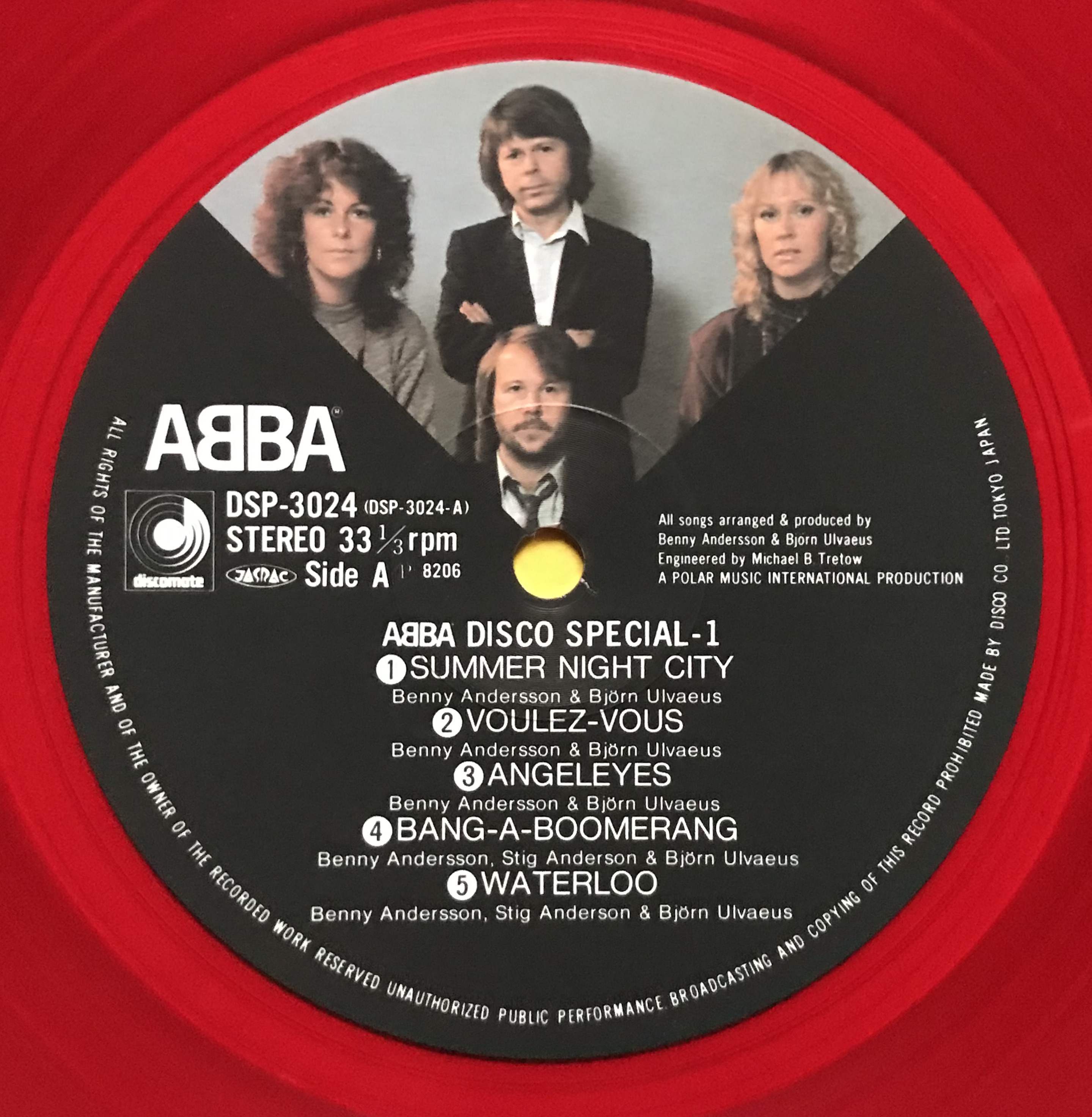 ABBA - Disco Special 1 RED vinyl Japan LP 1982 - 3