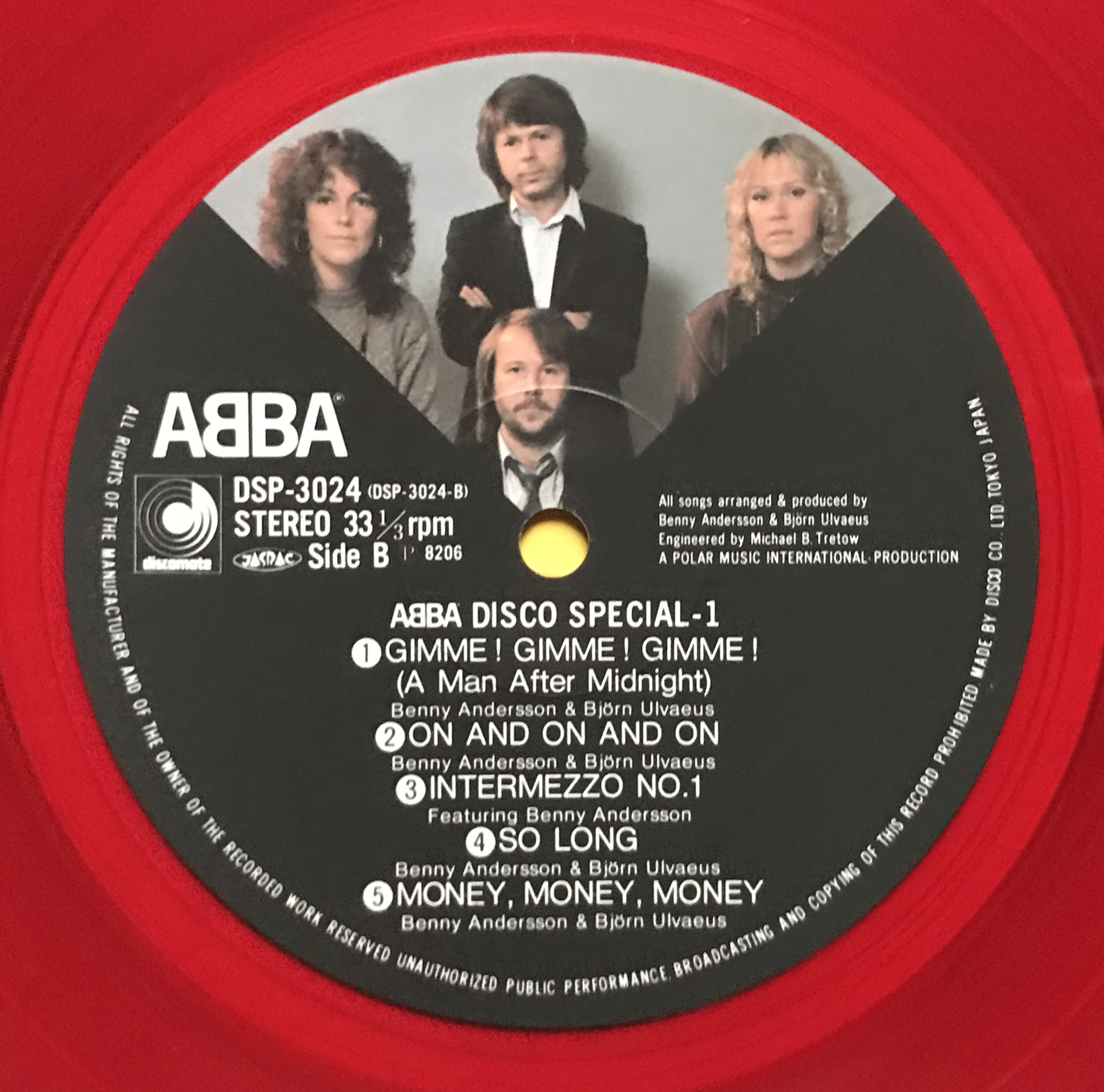 ABBA - Disco Special 1 RED vinyl Japan LP 1982 - 4