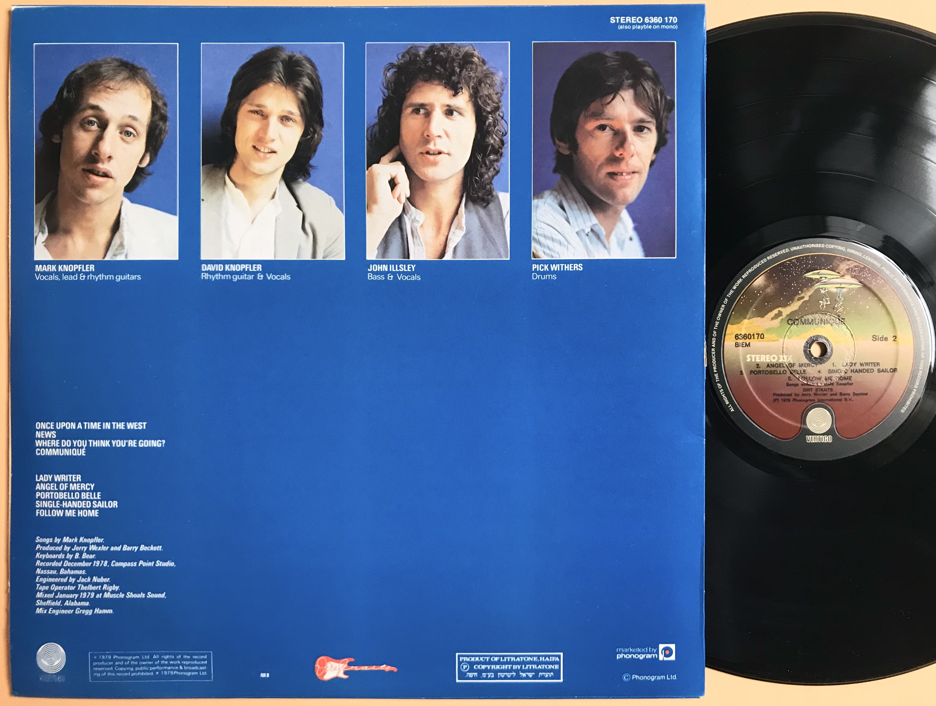 DIRE STRAITS - Communiqué Israel-orig LP 1979 - 2