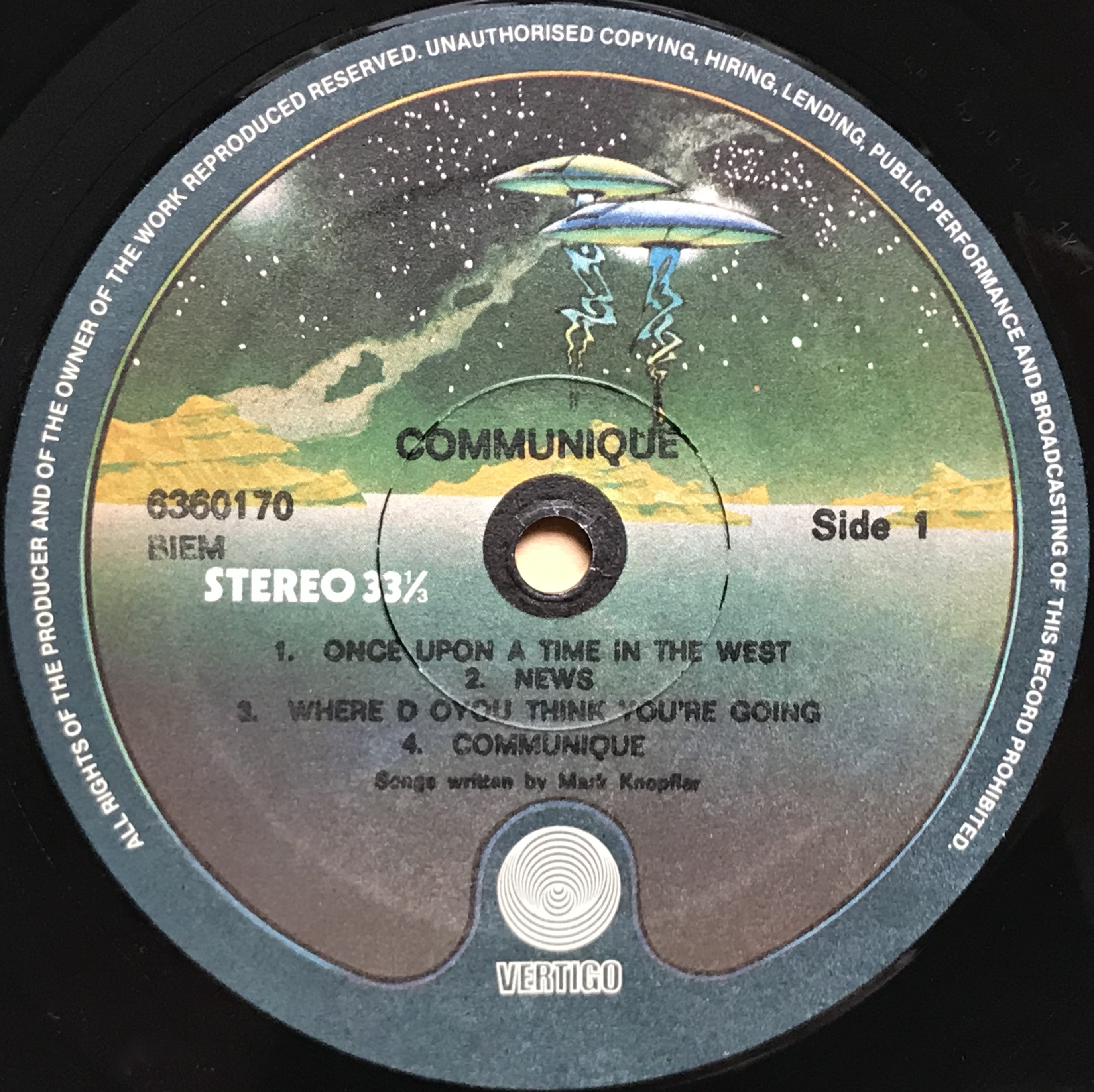 DIRE STRAITS - Communiqué Israel-orig LP 1979 - 3