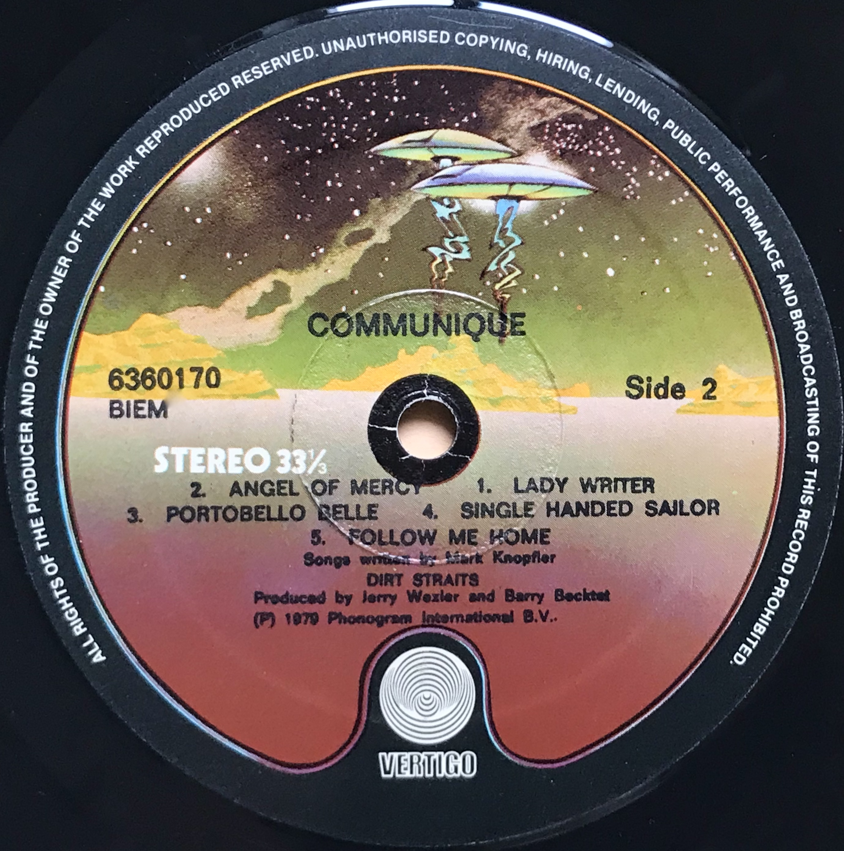 DIRE STRAITS - Communiqué Israel-orig LP 1979 - 4