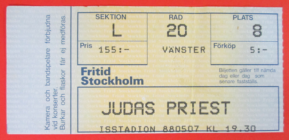 JUDAS PRIEST - Stockholm 1988