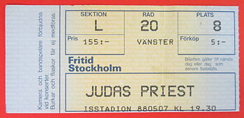 JUDAS PRIEST - Stockholm 1988