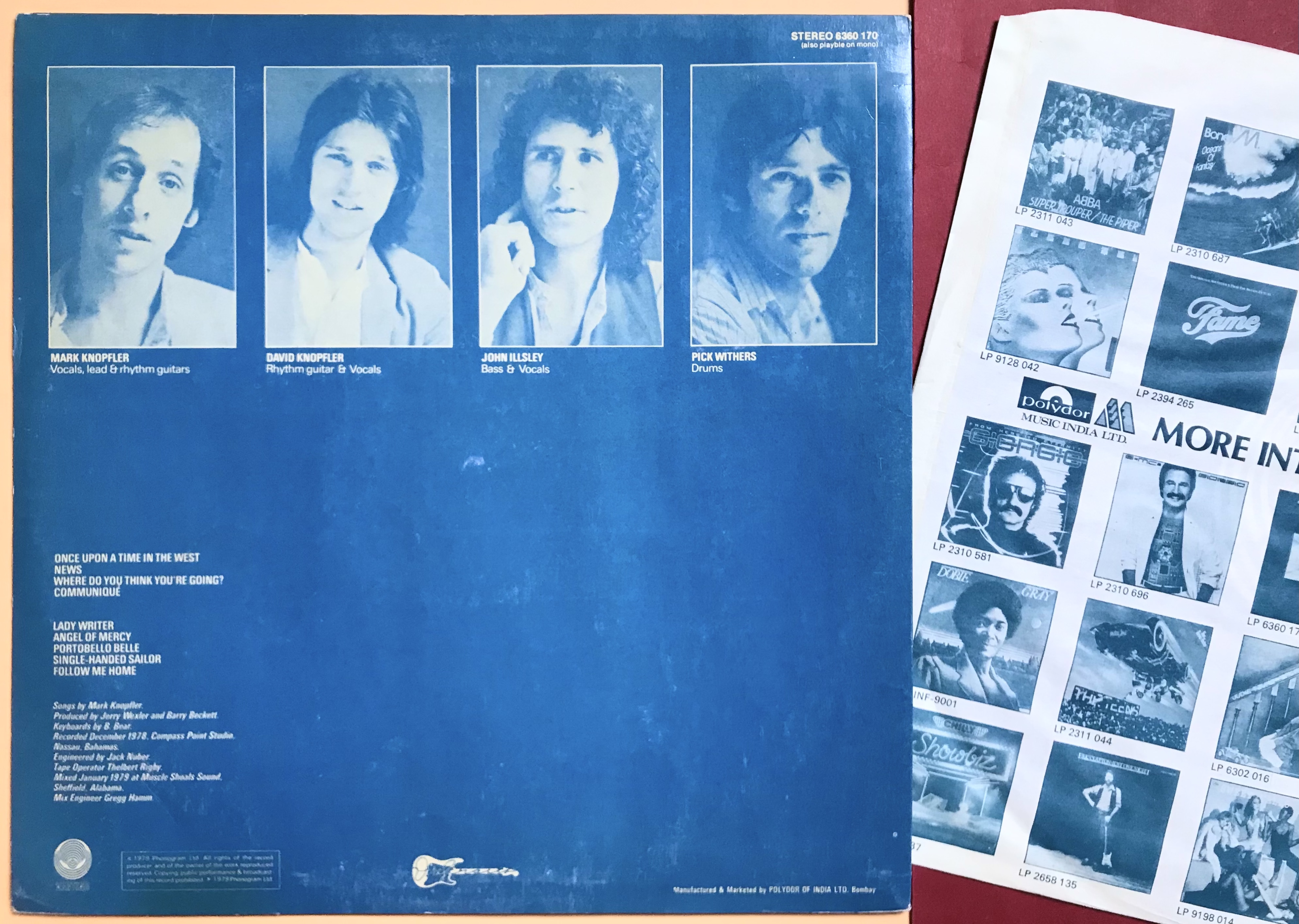 DIRE STRAITS - Communiqué India orig LP 1979 - 3
