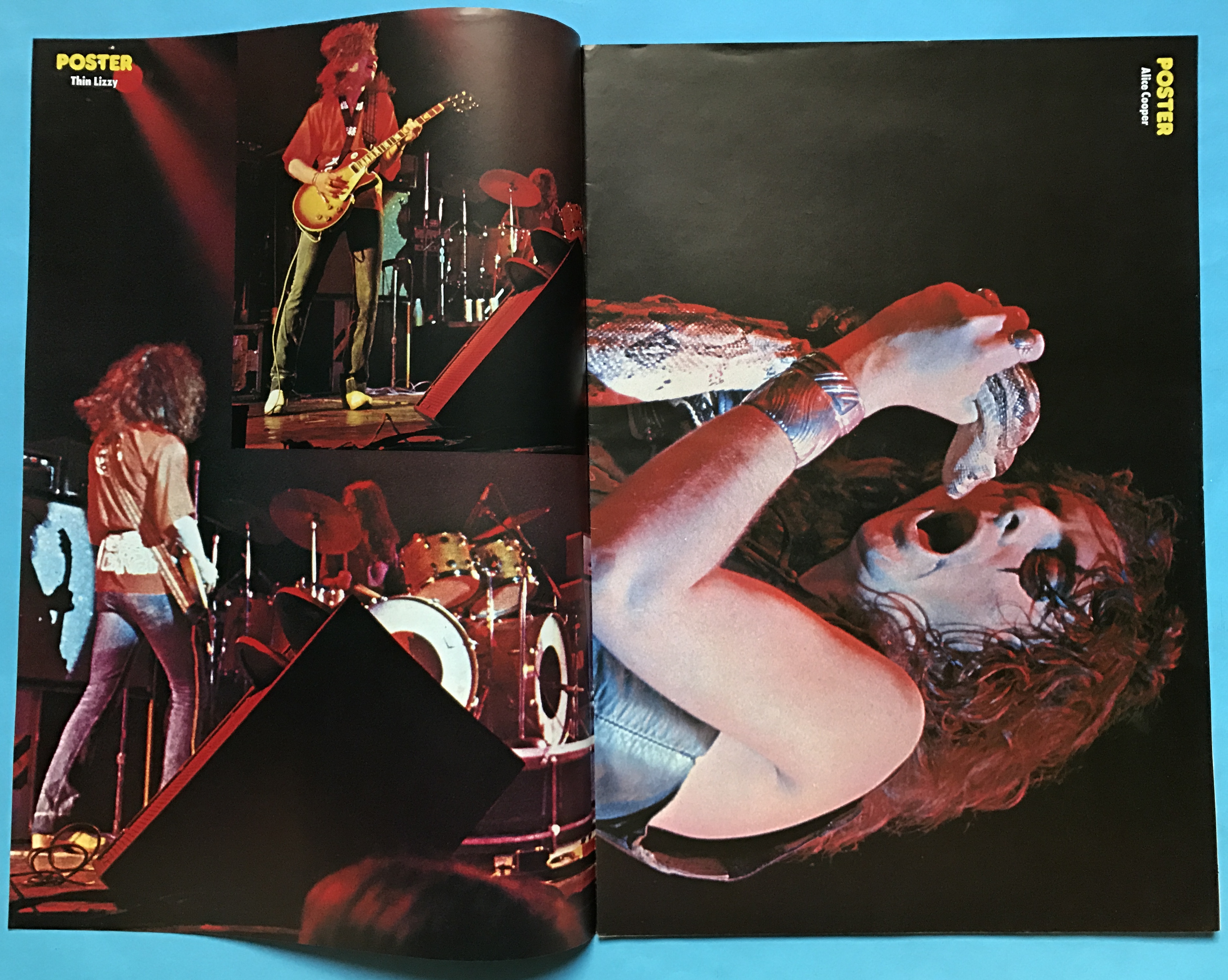 TIDNINGEN POSTER - No 11 1976 ALICE COOPER omslag OVIKT / NYSKICK!! - 2
