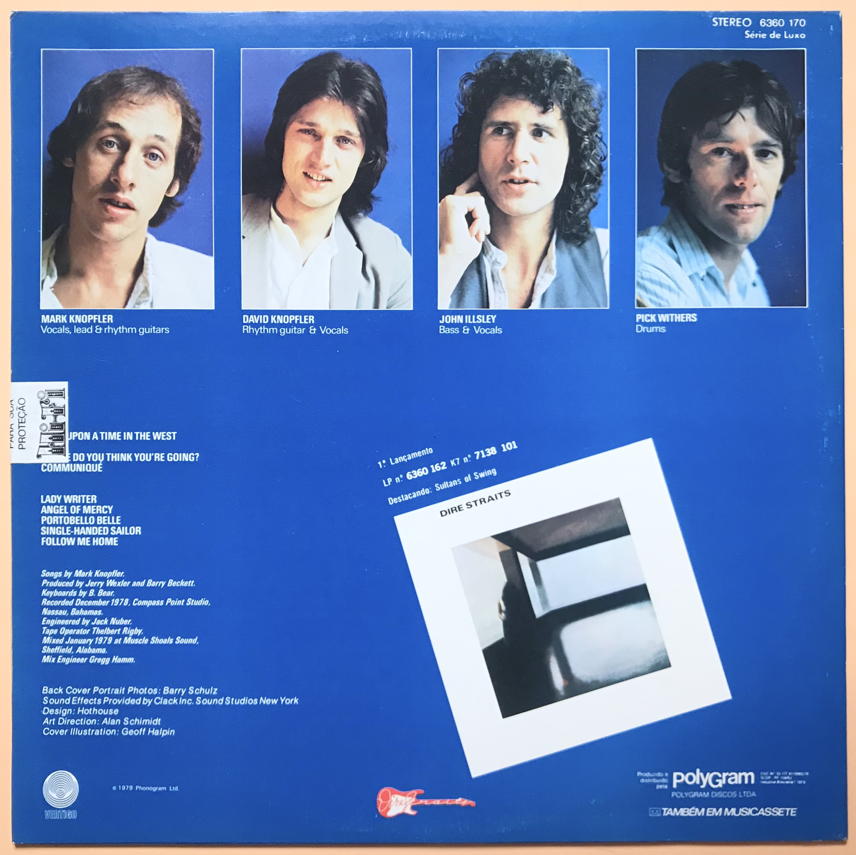 DIRE STRAITS - Communiqué Brasilien-orig LP 1979 OÖPPNAD! - 2