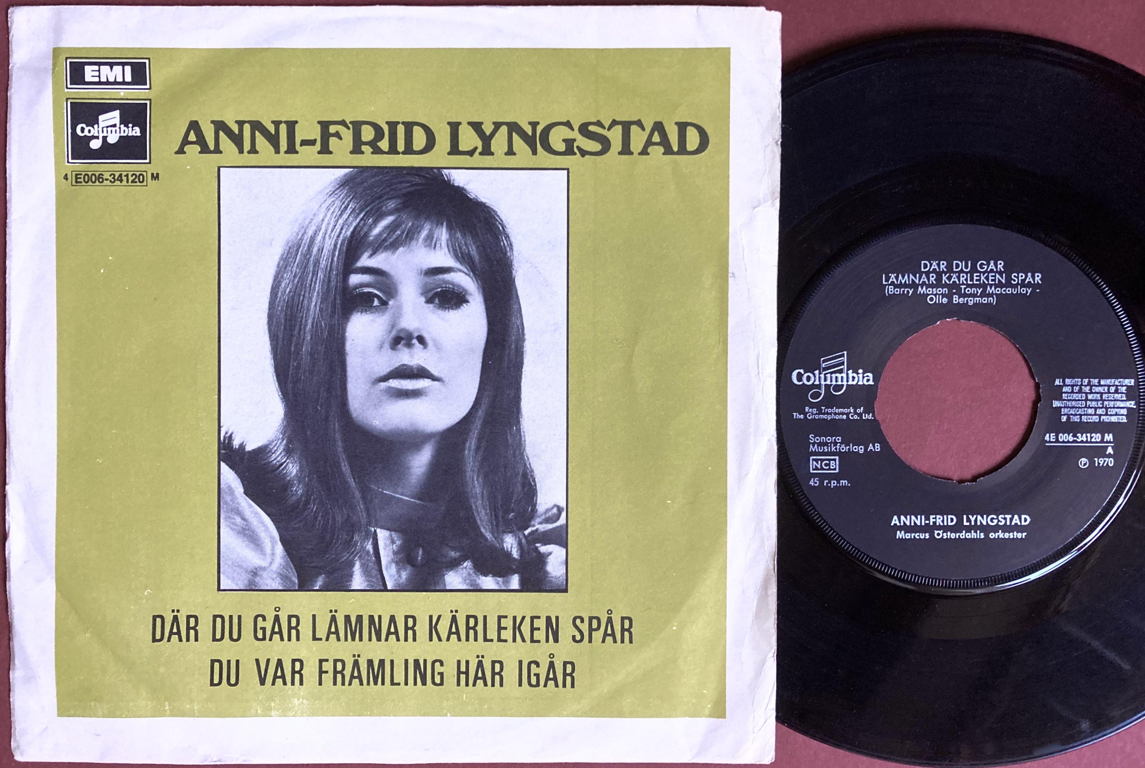 ANNI-FRID LYNGSTAD - Där du går lämnar kärleken spår Swe PS 1970