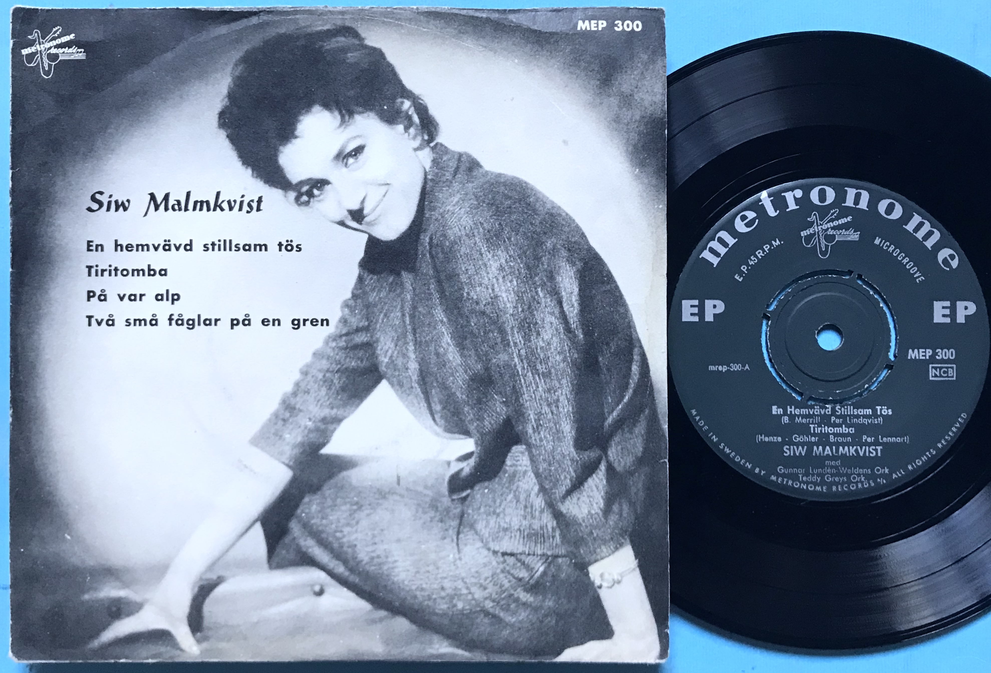 SIW MALMKVIST - En hemvävd stillsam tös +3 EP 1957