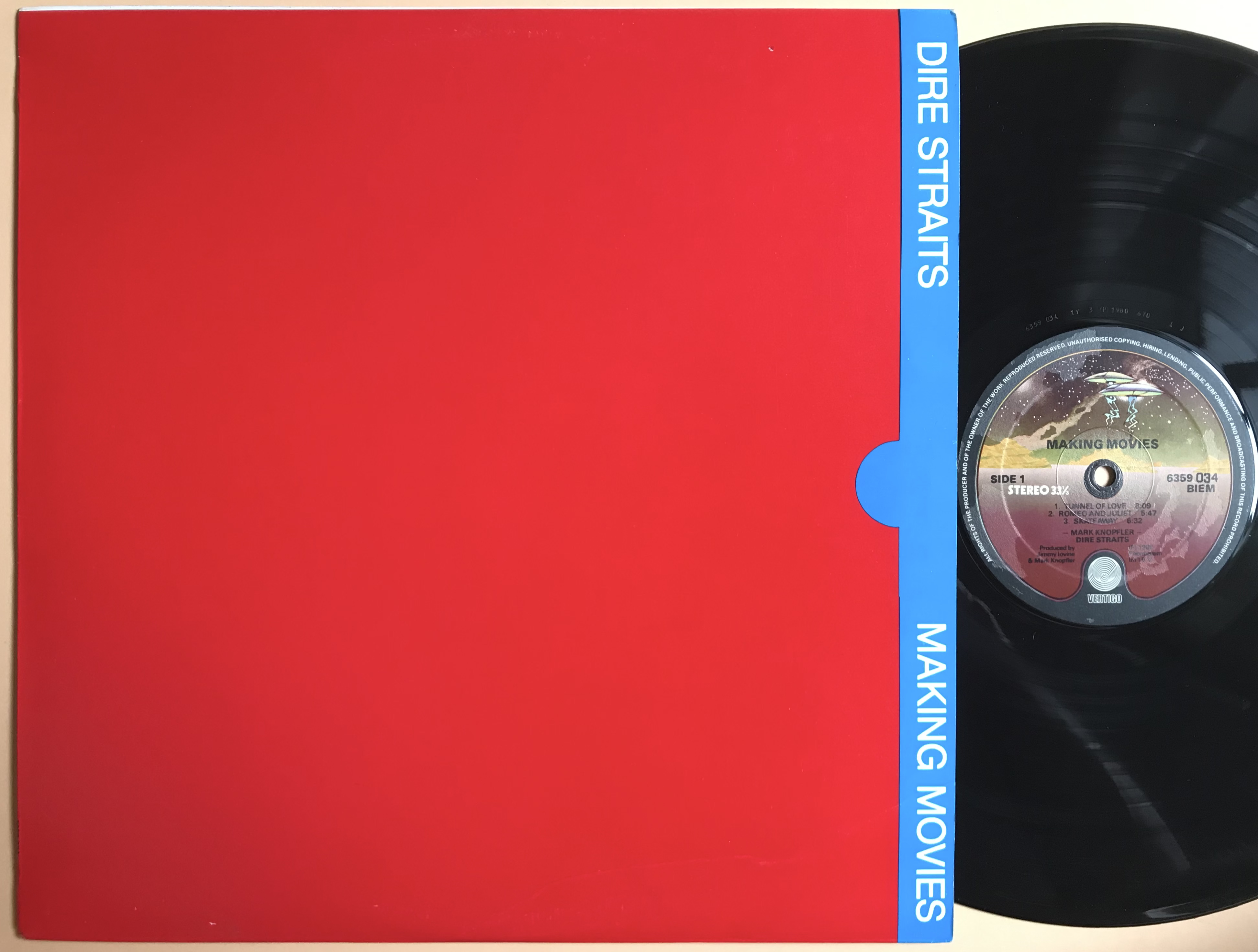 DIRE STRAITS - Making movies Israel-orig LP 1980