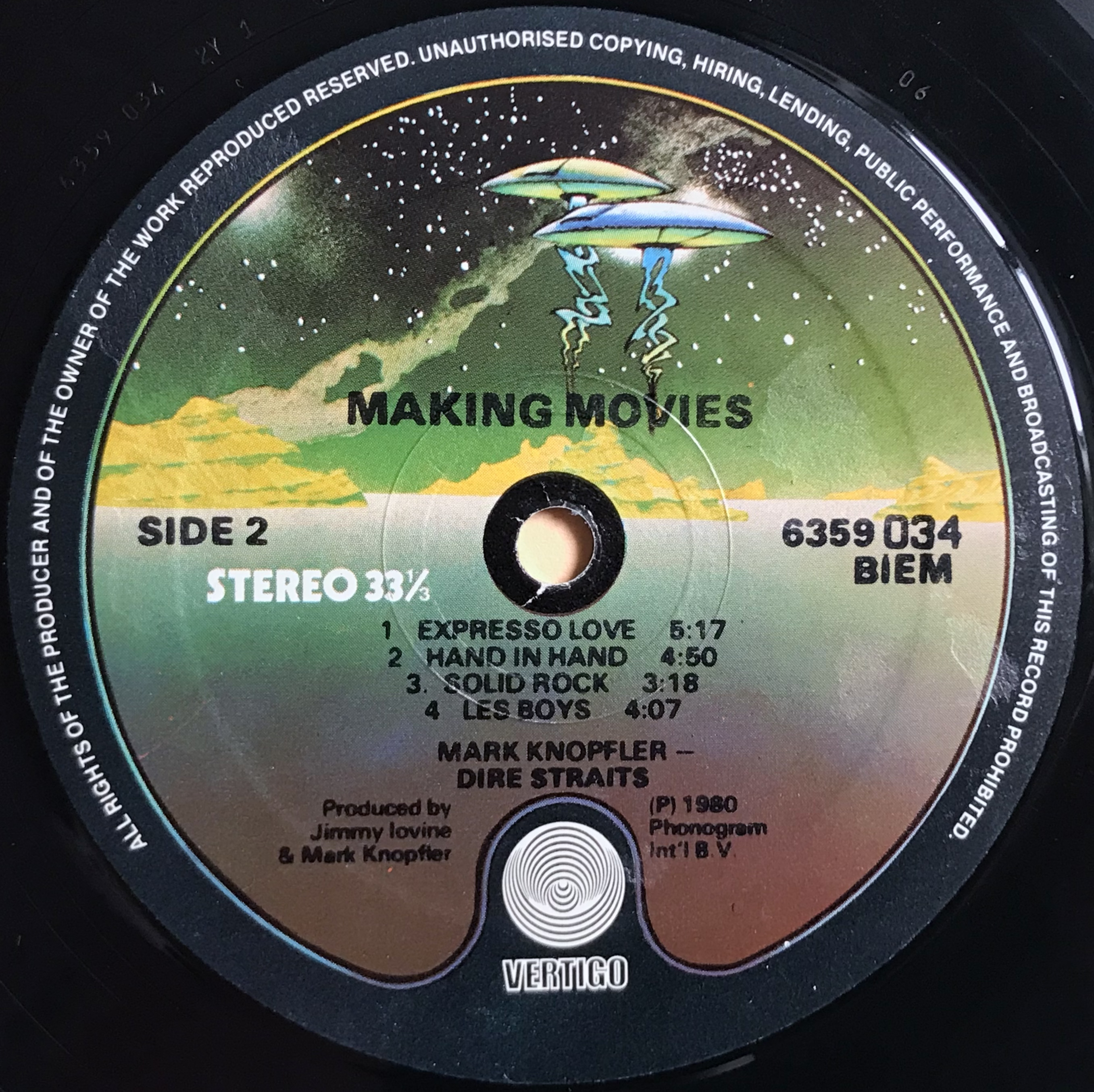 DIRE STRAITS - Making movies Israel-orig LP 1980 - 4