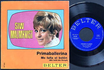 SIW MALMKVIST - Prima ballerina +3 Spansk EP 1969