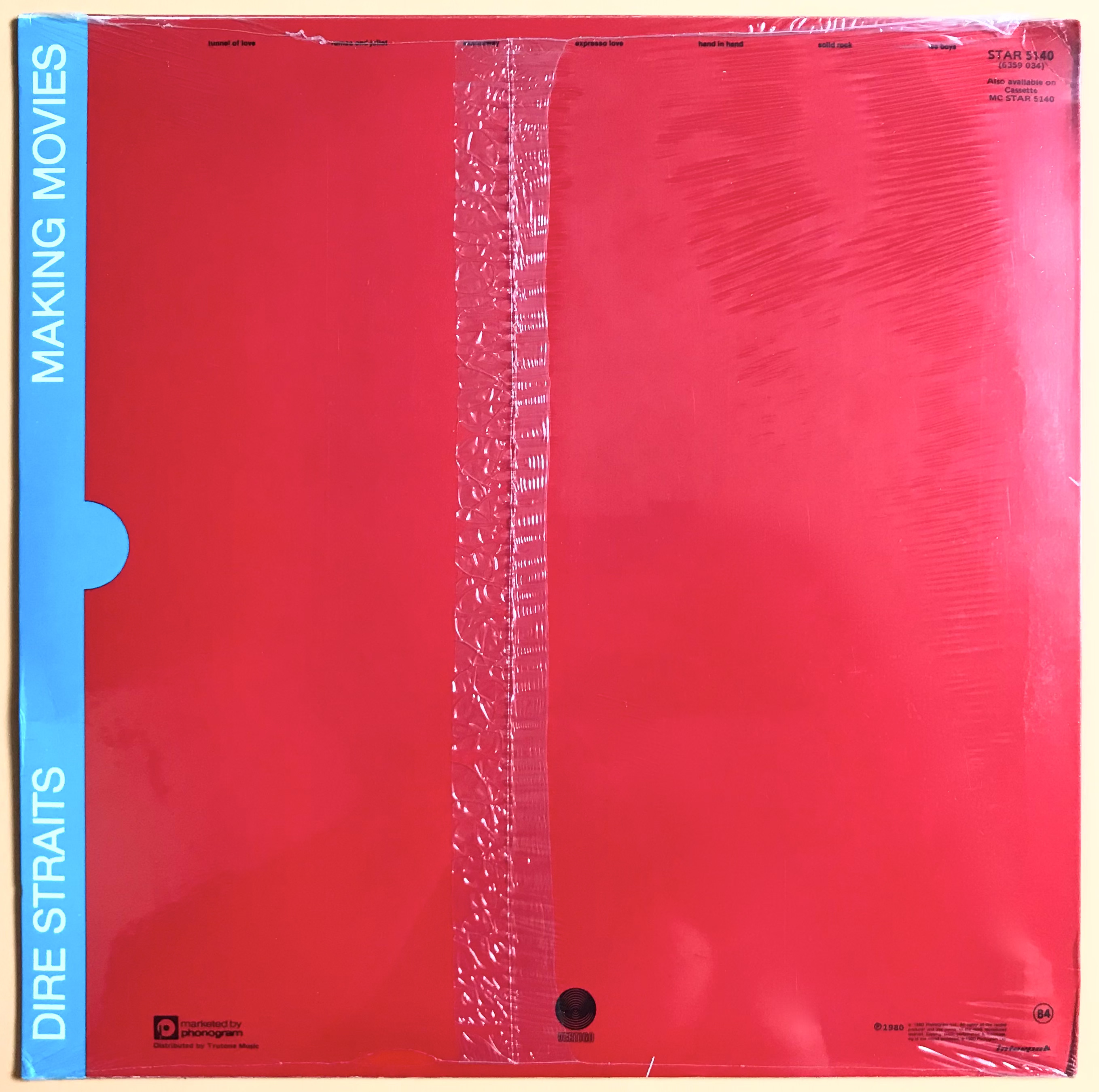 DIRE STRAITS - Making movies Sydafrika-orig LP 1980 OÖPPNAD! - 2