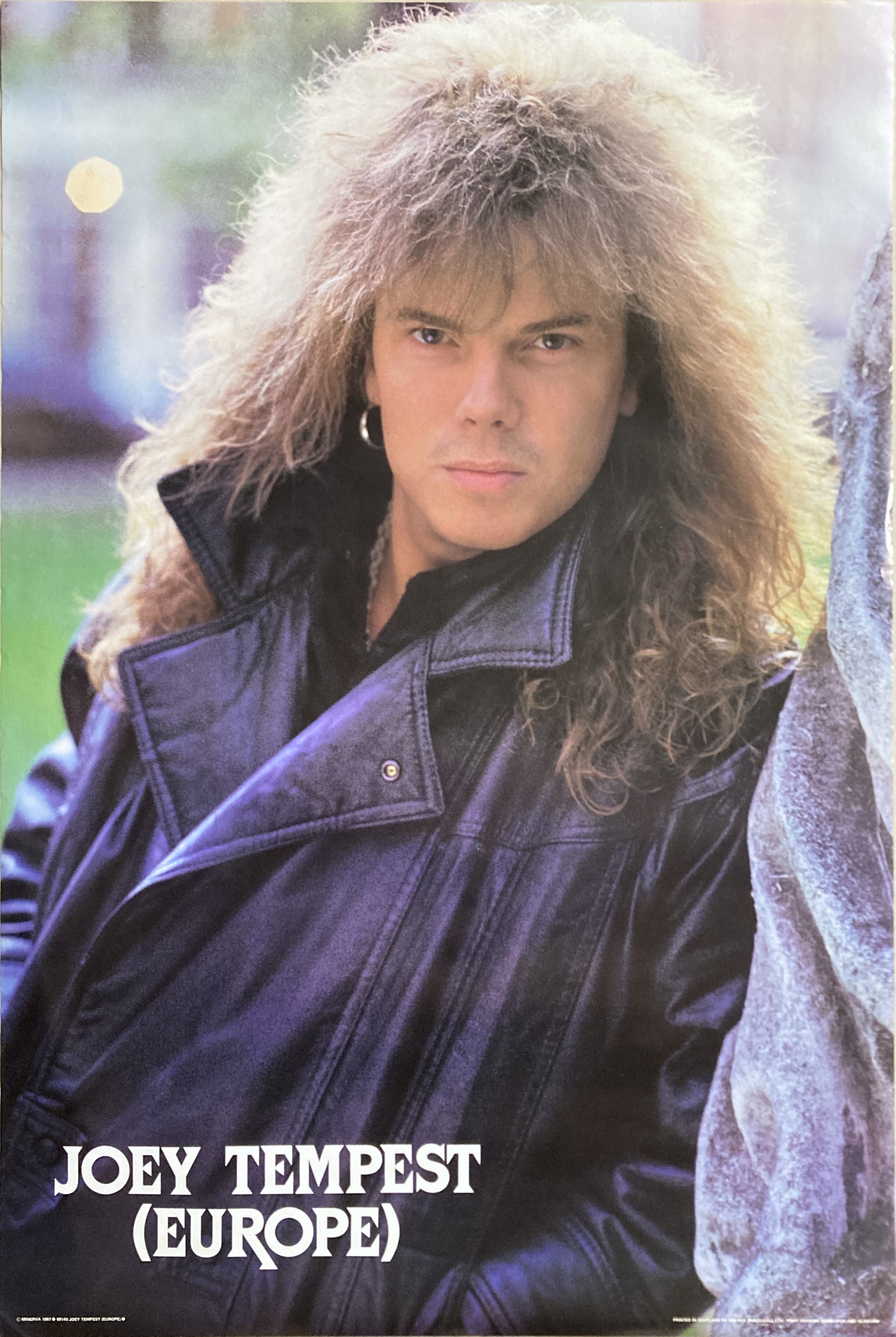 EUROPE / JOEY TEMPEST (1987) Affisch - 2