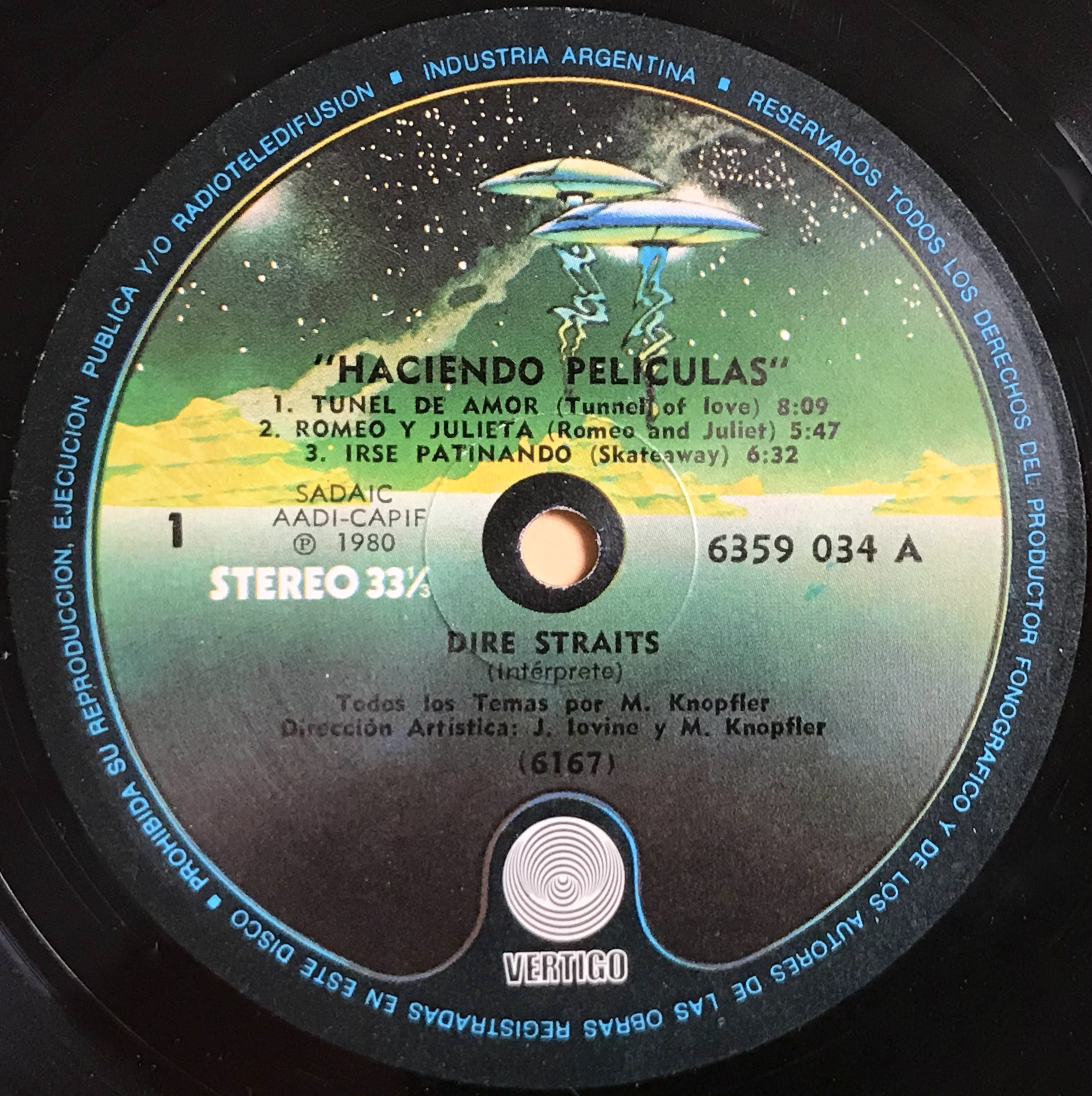 DIRE STRAITS - "Haciendo películas" Argentina-orig LP 1980 - 3