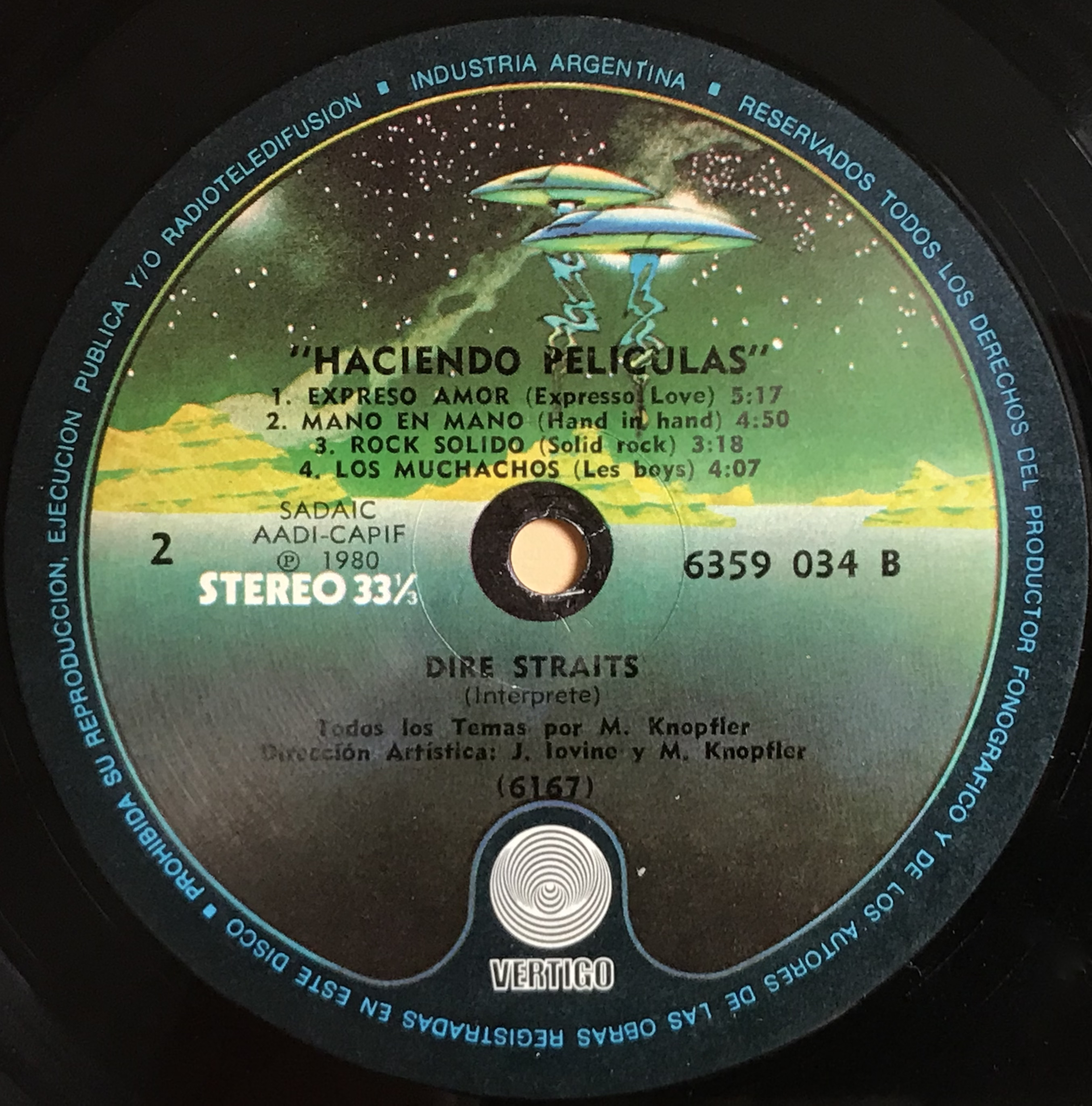 DIRE STRAITS - "Haciendo películas" Argentina-orig LP 1980 - 4