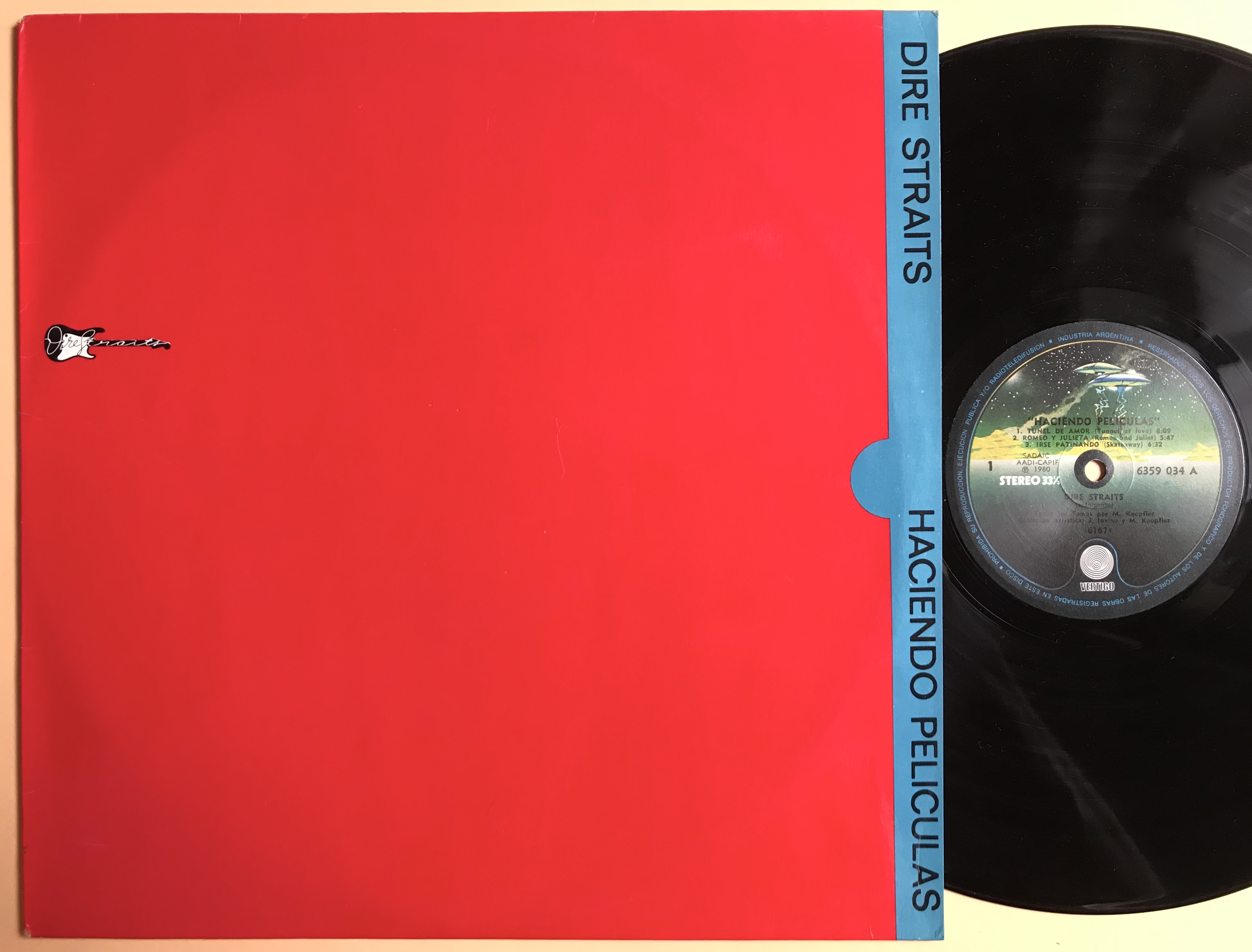 DIRE STRAITS - "Haciendo películas" Argentina-orig LP 1980