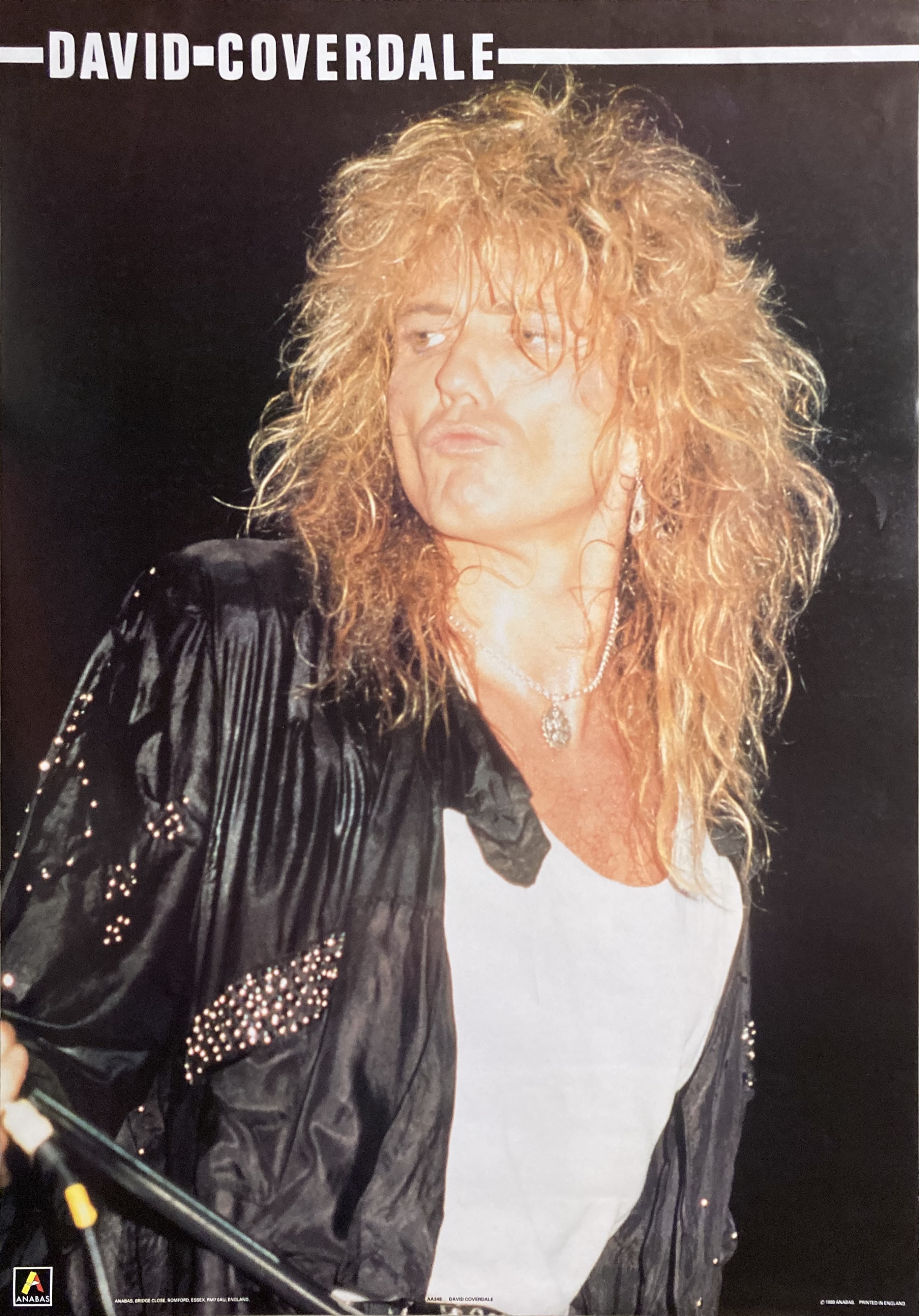 WHITESNAKE - David Coverdale #1 (1987) Poster - 2