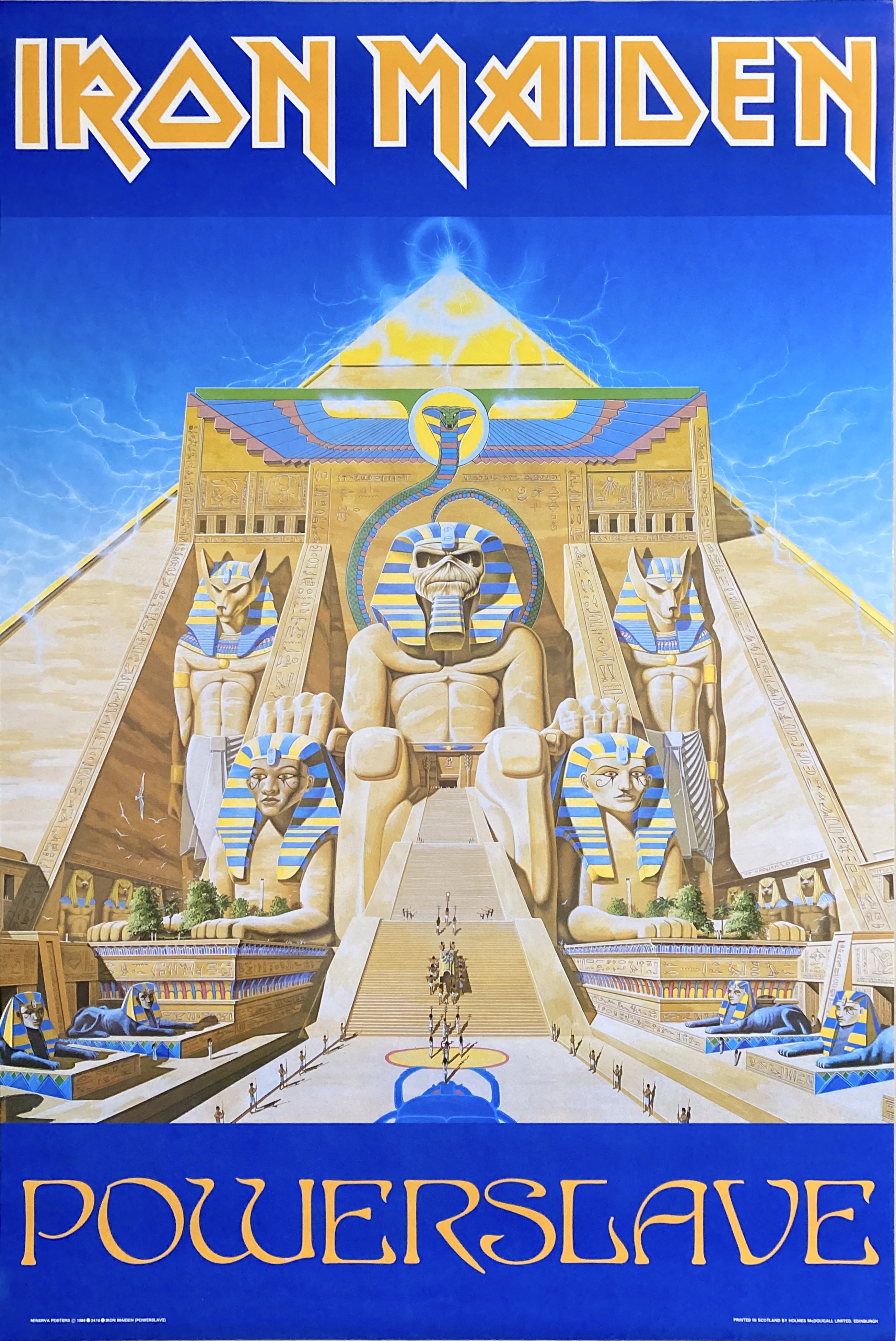 IRON MAIDEN - Powerslave (1984) Affisch