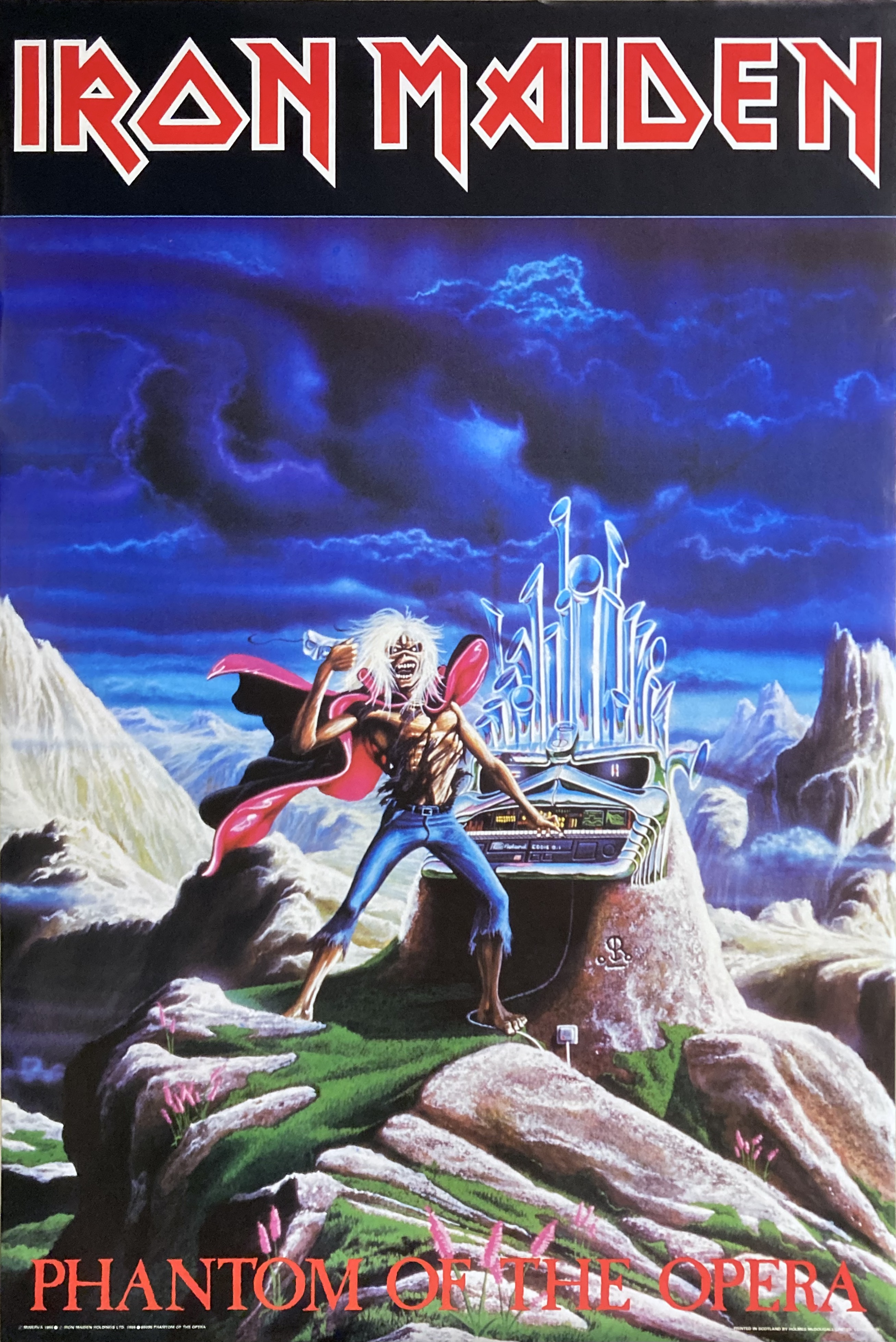 IRON MAIDEN - Phantom Of The Opera (1986) Affisch