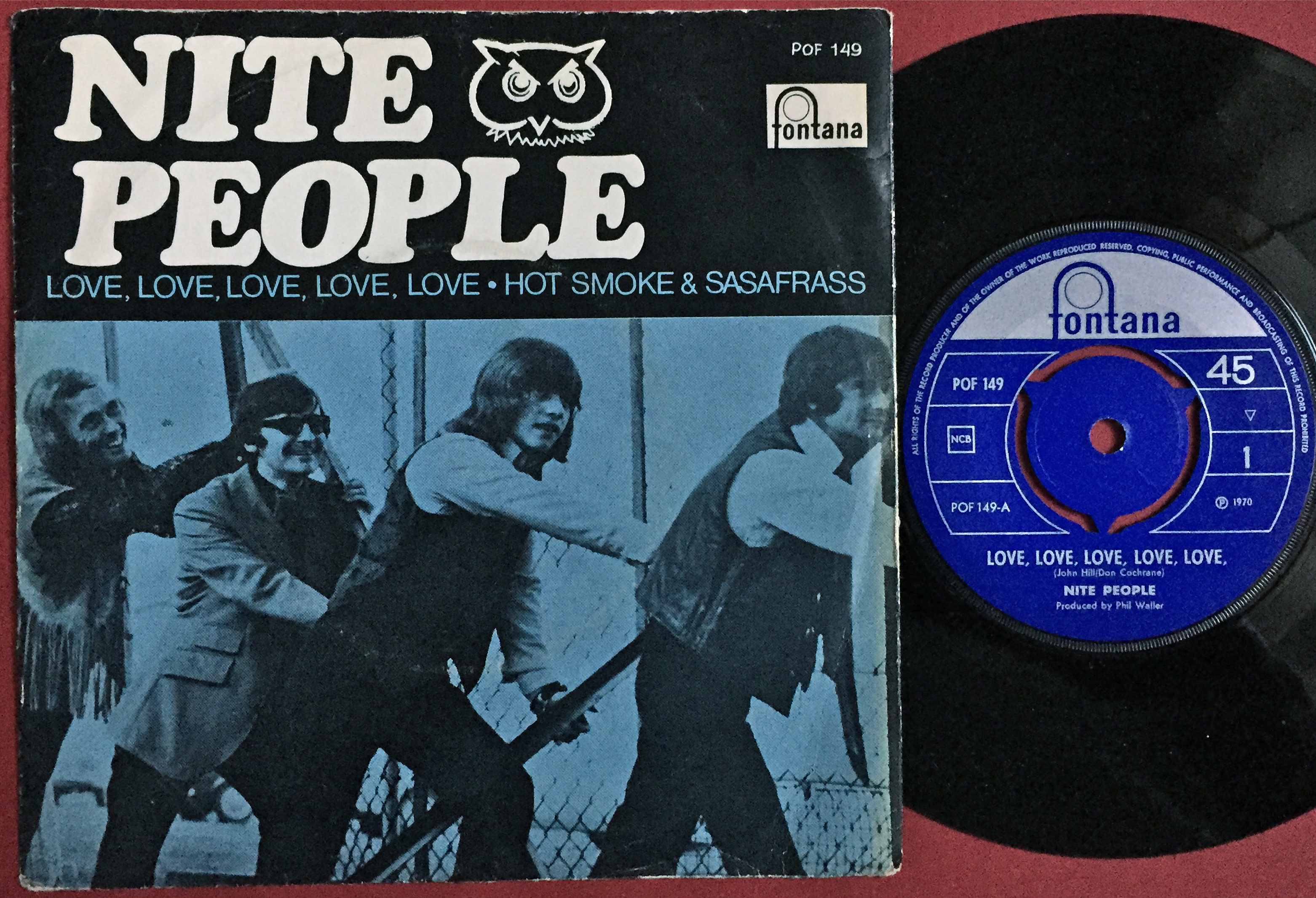 NITE PEOPLE - Love, love, love Rare Norway PS 1970