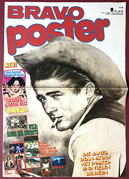 BRAVO-POSTER - Nr 9 1974 JAMES DEAN omslag