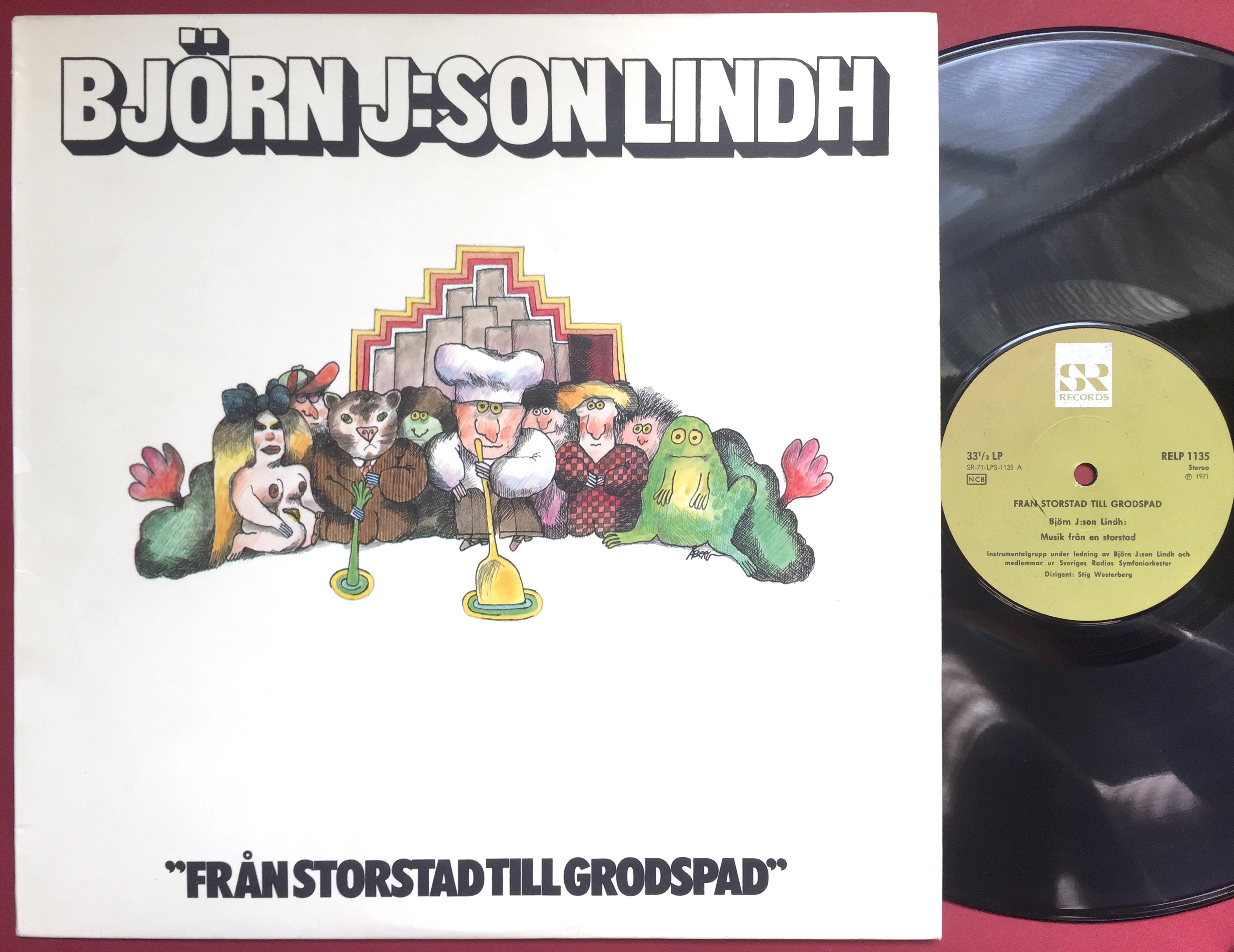 BJÖRN J:SON LINDH - Från storstad till grodspad Swe-orig LP 1967