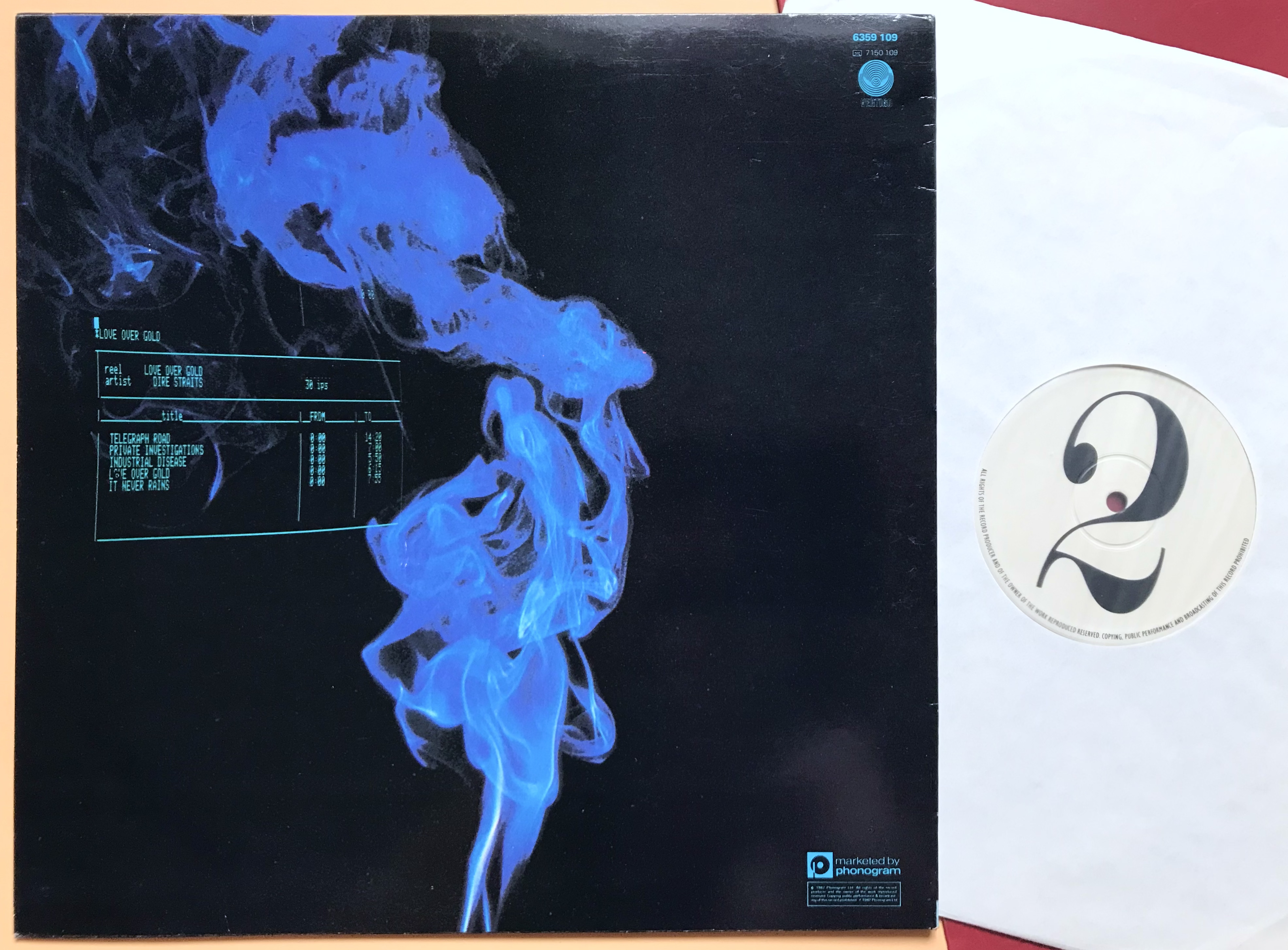 DIRE STRAITS - Love over gold UK-orig TEST PRESSING LP 1982 - 2
