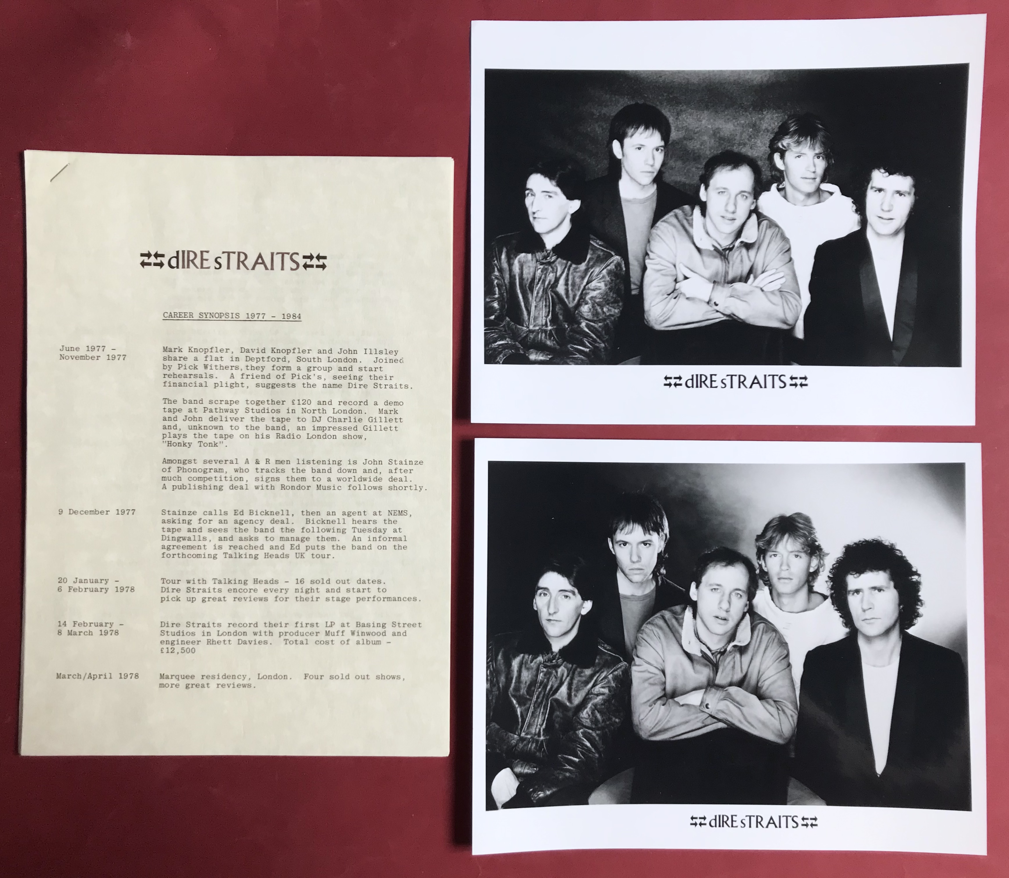 DIRE STRAITS - Alchemy UK-orig 2LP 1984 + PROMO PRESS KIT - 8