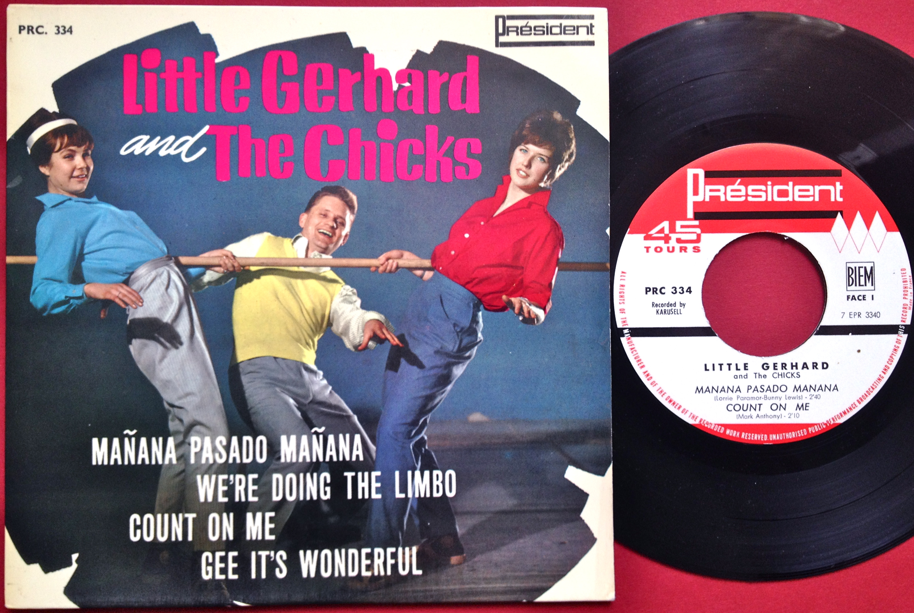 LITTLE GERHARD - Manana pasado manana +3 FRANSK(!) EP 1961
