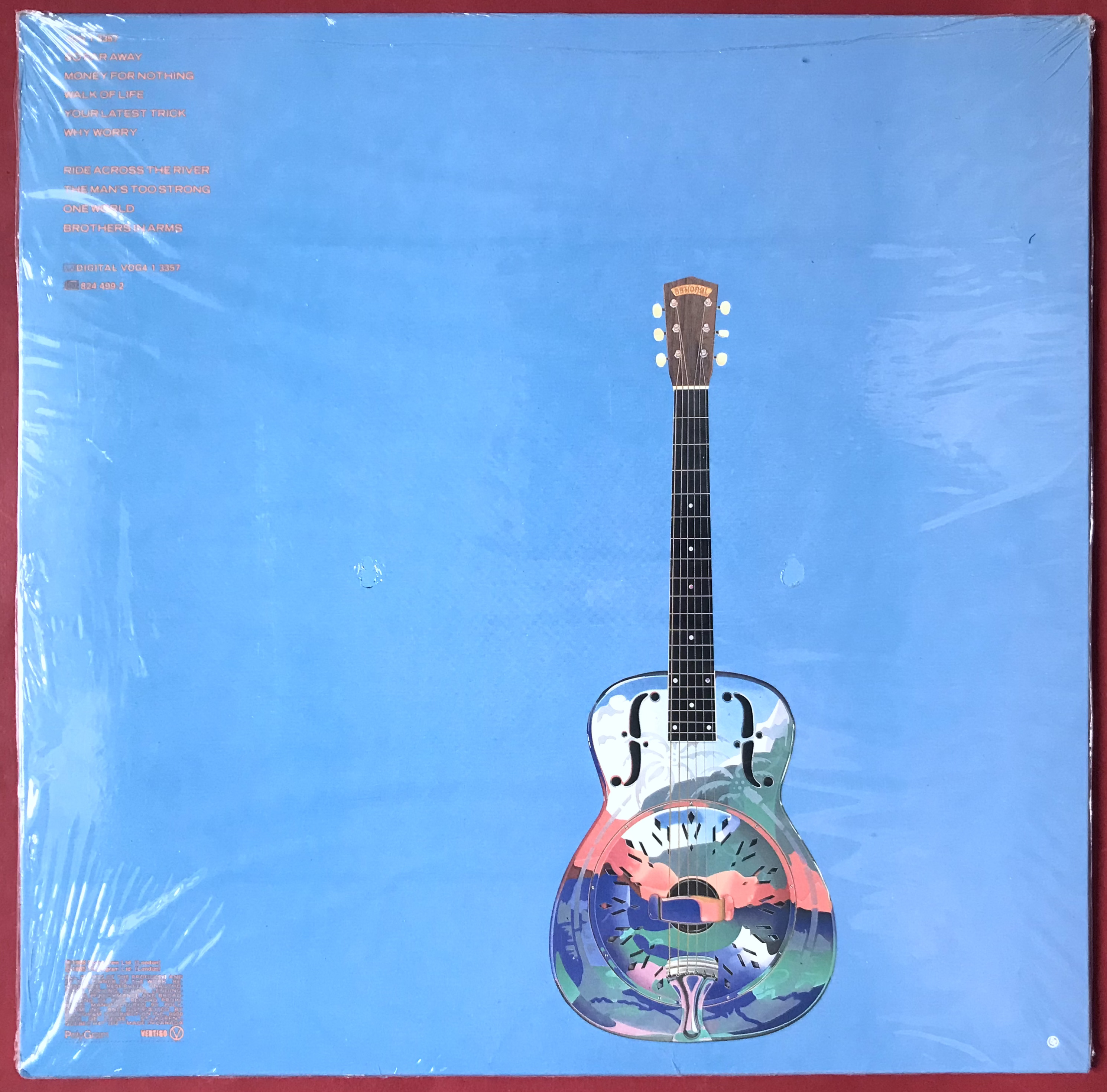 DIRE STRAITS - Brothers in arms Canada-orig LP 1985 OÖPPNAD! - 2