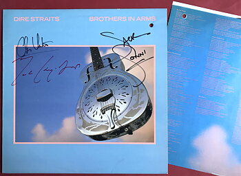 DIRE STRAITS - Brothers in arms SIGNERAD US-orig LP 1985