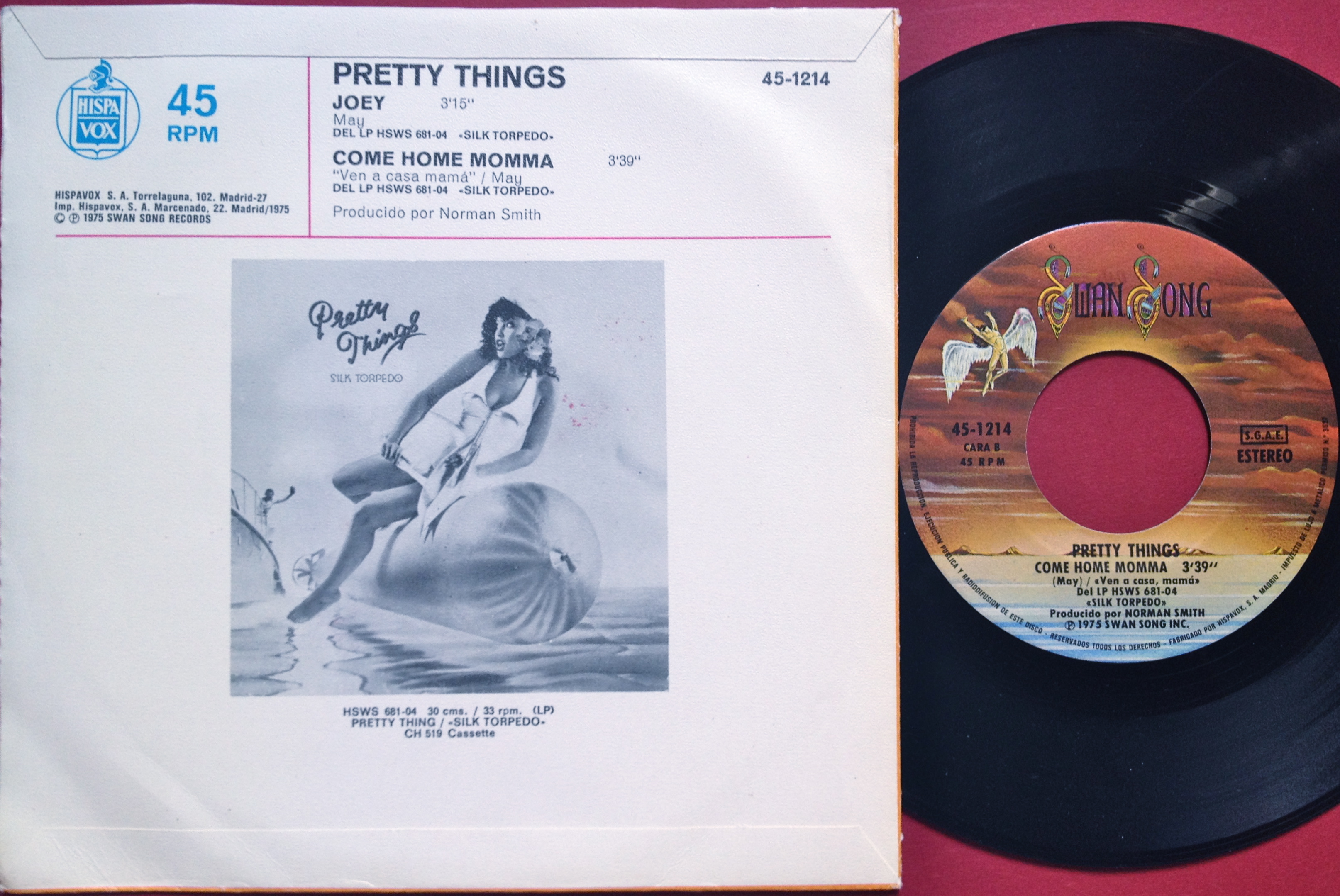 PRETTY THINGS - Joey Spanish PS 1975 - 2