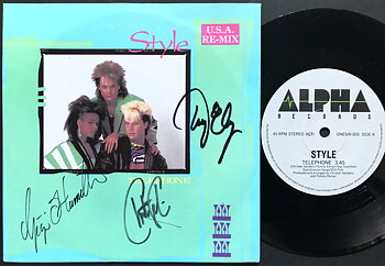 STYLE - Telephone SIGNERAD 7" singel 1985