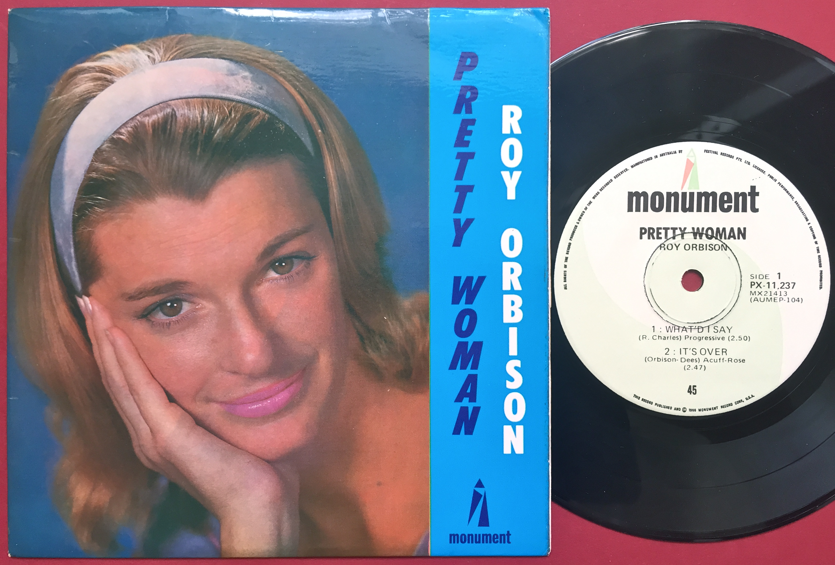 ROY ORBISON - Pretty woman +3 EP Australien 1966